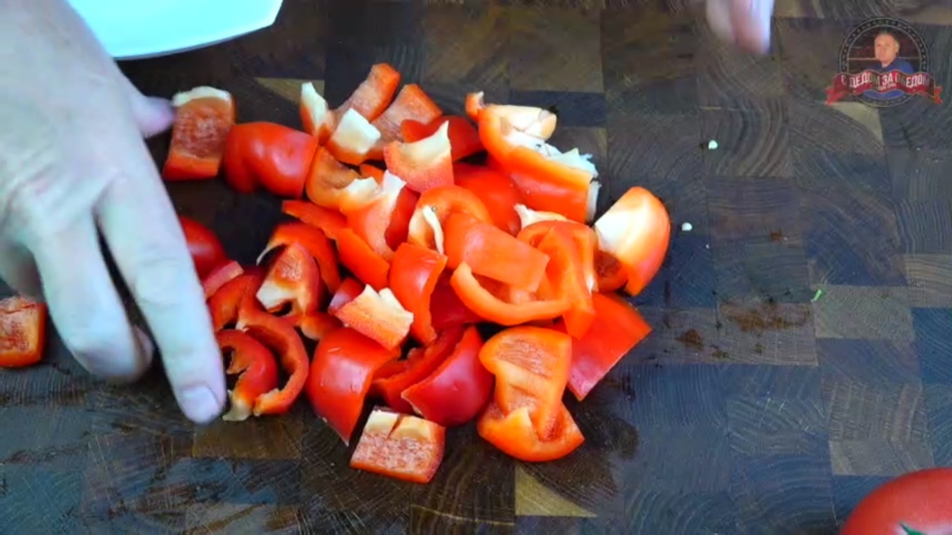 Canned salad with eggplant, mushrooms and Korean carrots - My, Canned food, Food, Recipe, Cooking, With grandfather at lunch, Video recipe, Longpost, Salad, Video