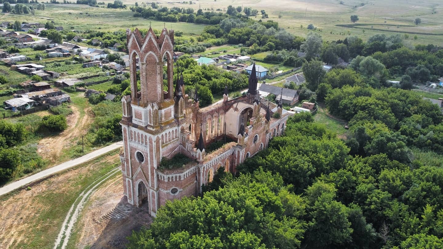 Catholic Church. The village of Kamenka - My, Dji, The photo, Church