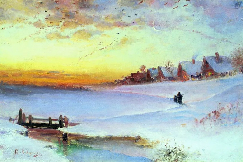 Artist Alexei Savrasov: winter landscape - Artist, Painting, Winter, Yandex Zen, Longpost, Alexey Savrasov