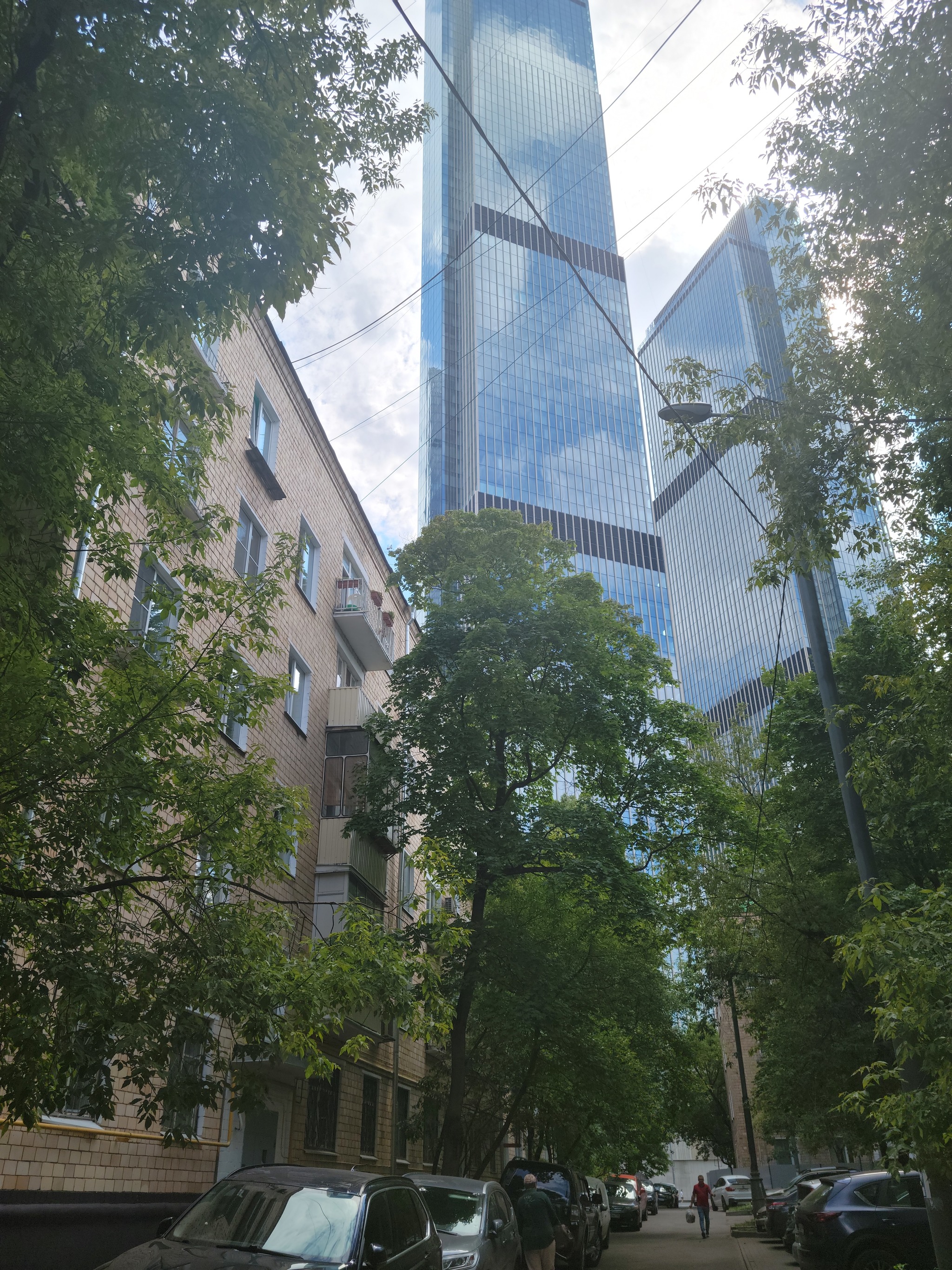 Meeting of past and future - My, The photo, Skyscraper, Moscow City