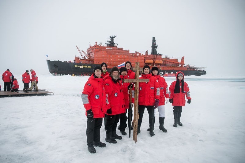 Fedor Konyukhov: a fresh lake is gradually forming around the tent, in fact, I am already in its center - Fedor konyukhov, Ecology, North Pole, Nature, The science, Video, Longpost