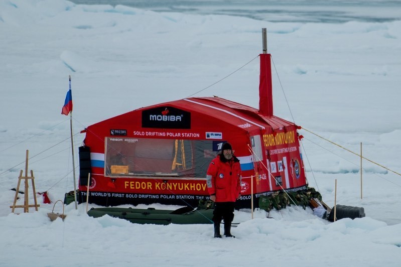 Fedor Konyukhov: a fresh lake is gradually forming around the tent, in fact, I am already in its center - Fedor konyukhov, Ecology, North Pole, Nature, The science, Video, Longpost