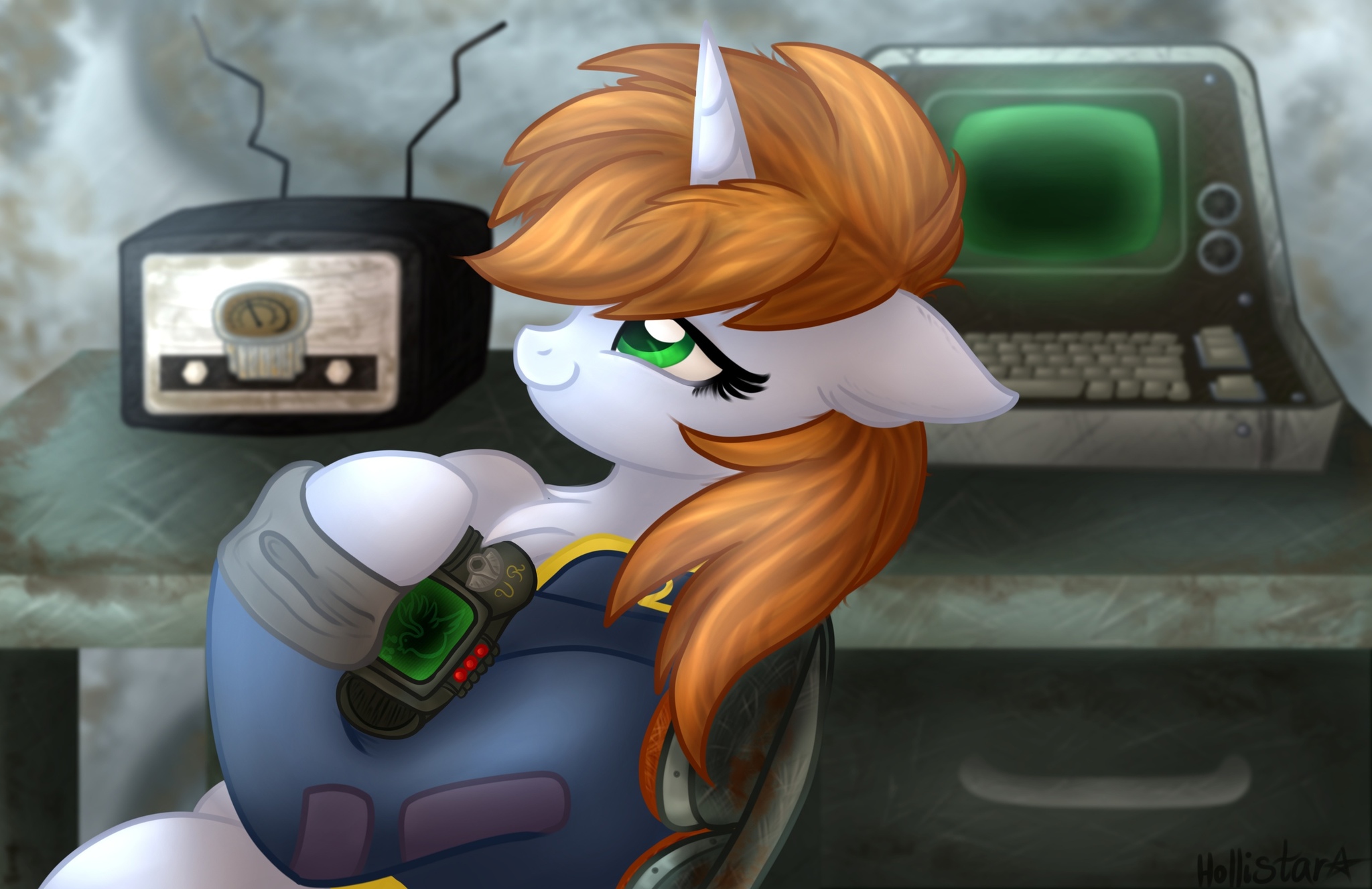 Литтпип мечтает... - My Little Pony, Fallout: Equestria, Littlepip