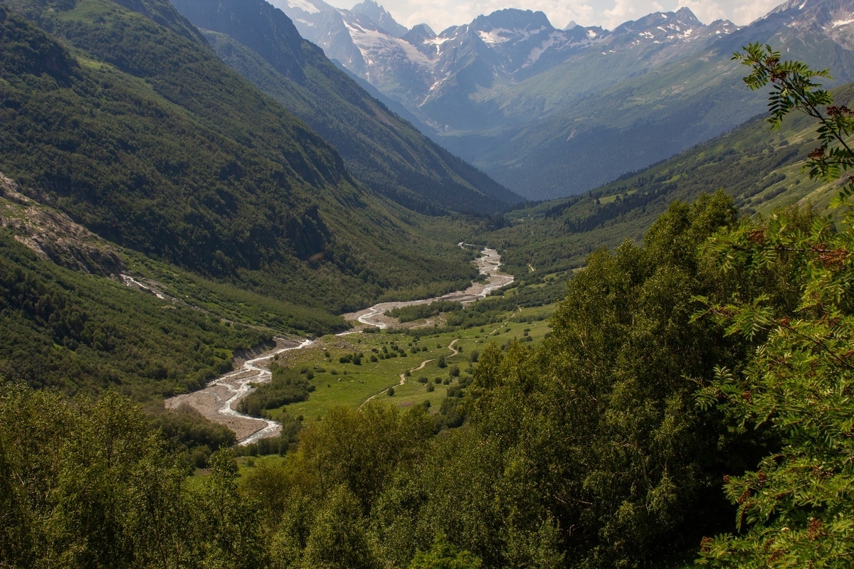 Photo from a two-day trip to Dombay. - My, The photo, The mountains, Caucasus, Dombay, Dombay-Ulgen, Waterfall, River, Hike, , Travels, Travel across Russia, Longpost