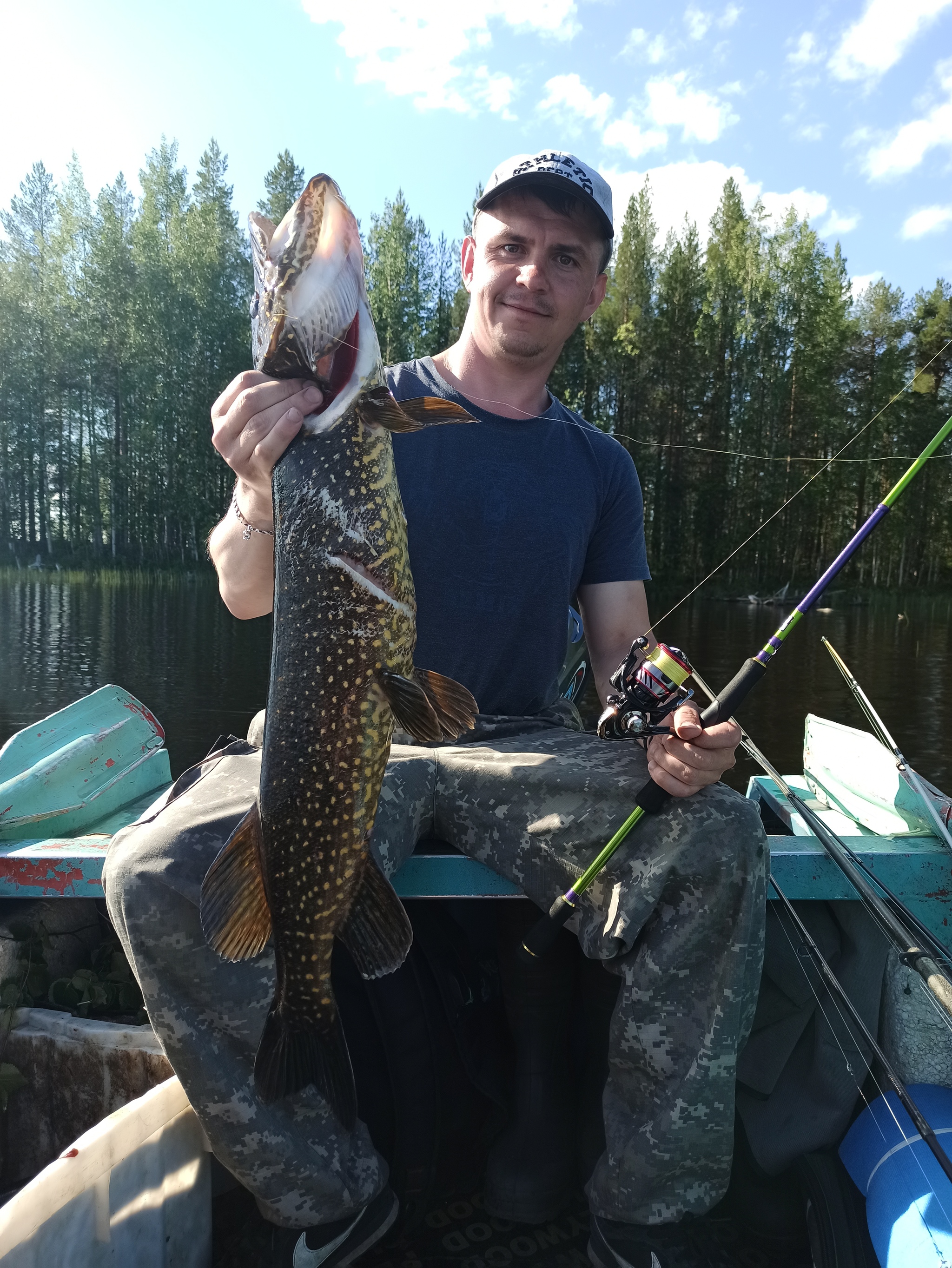 Fishing in Karelia 2021 - My, Карелия, Fishing, White Nights, Pike, Spinning, Video, Longpost