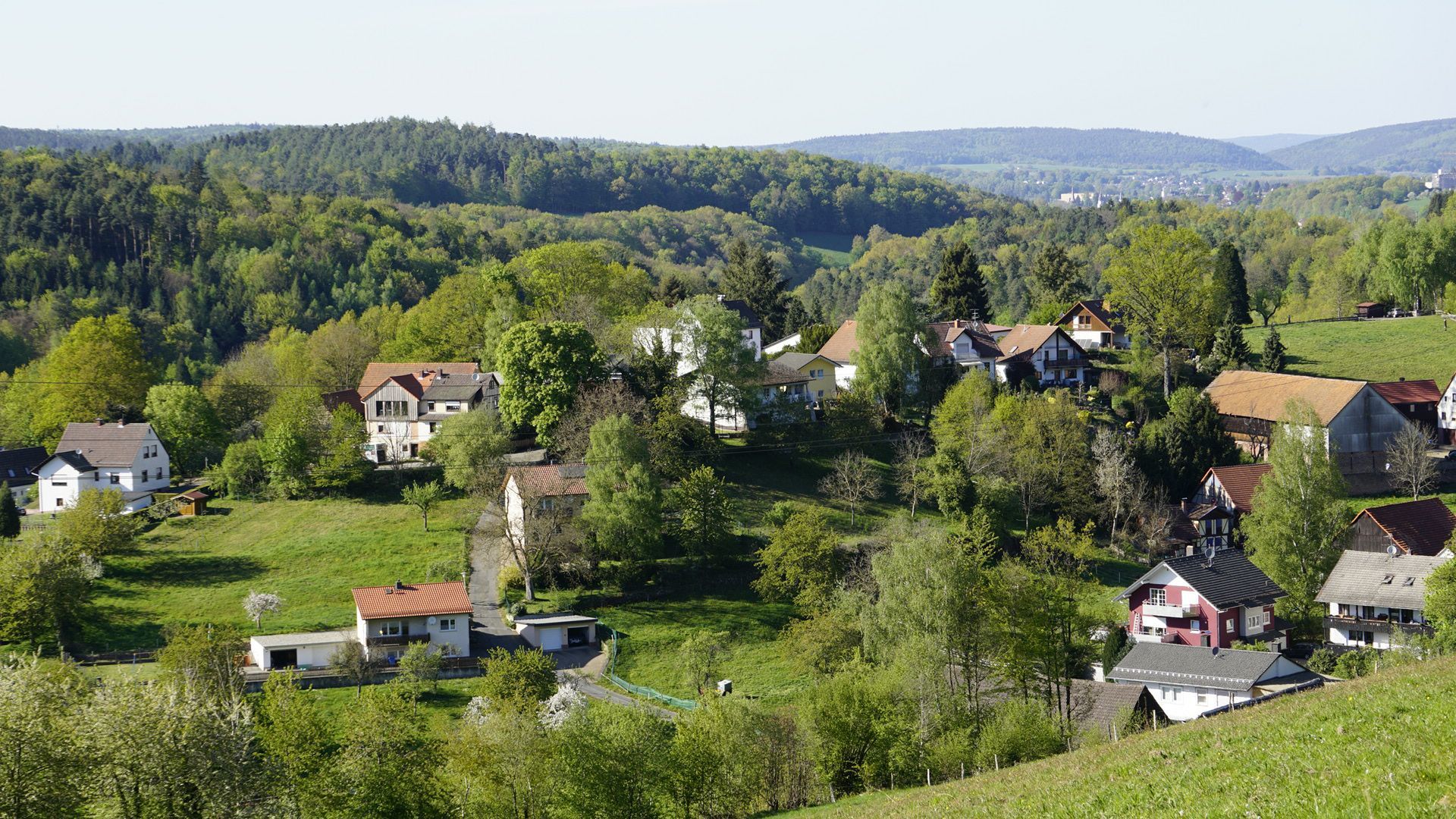 Odenwald Hills, Hesse, Germany - My, The photo, The hills, Summer, Germany, Lake, Landscape, Longpost