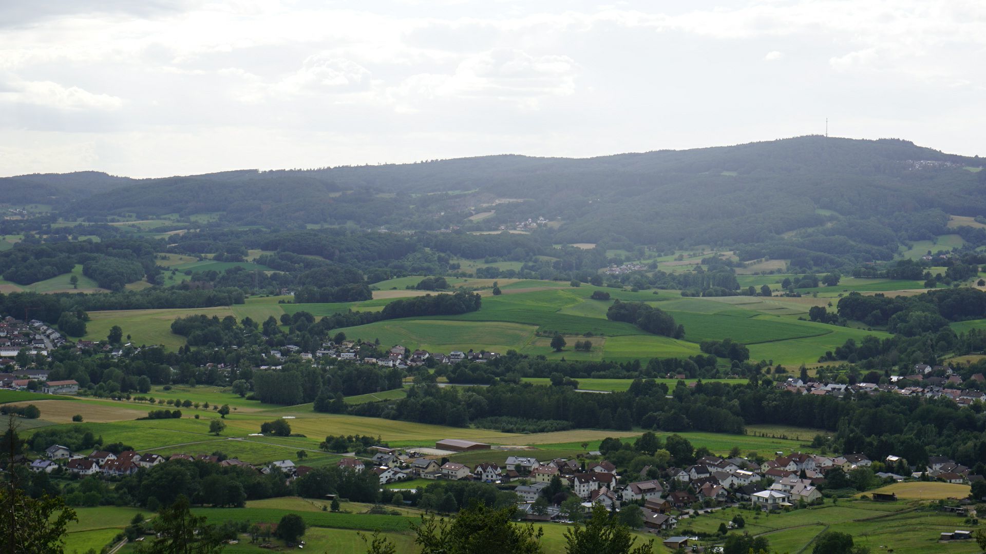 Odenwald Hills, Hesse, Germany - My, The photo, The hills, Summer, Germany, Lake, Landscape, Longpost