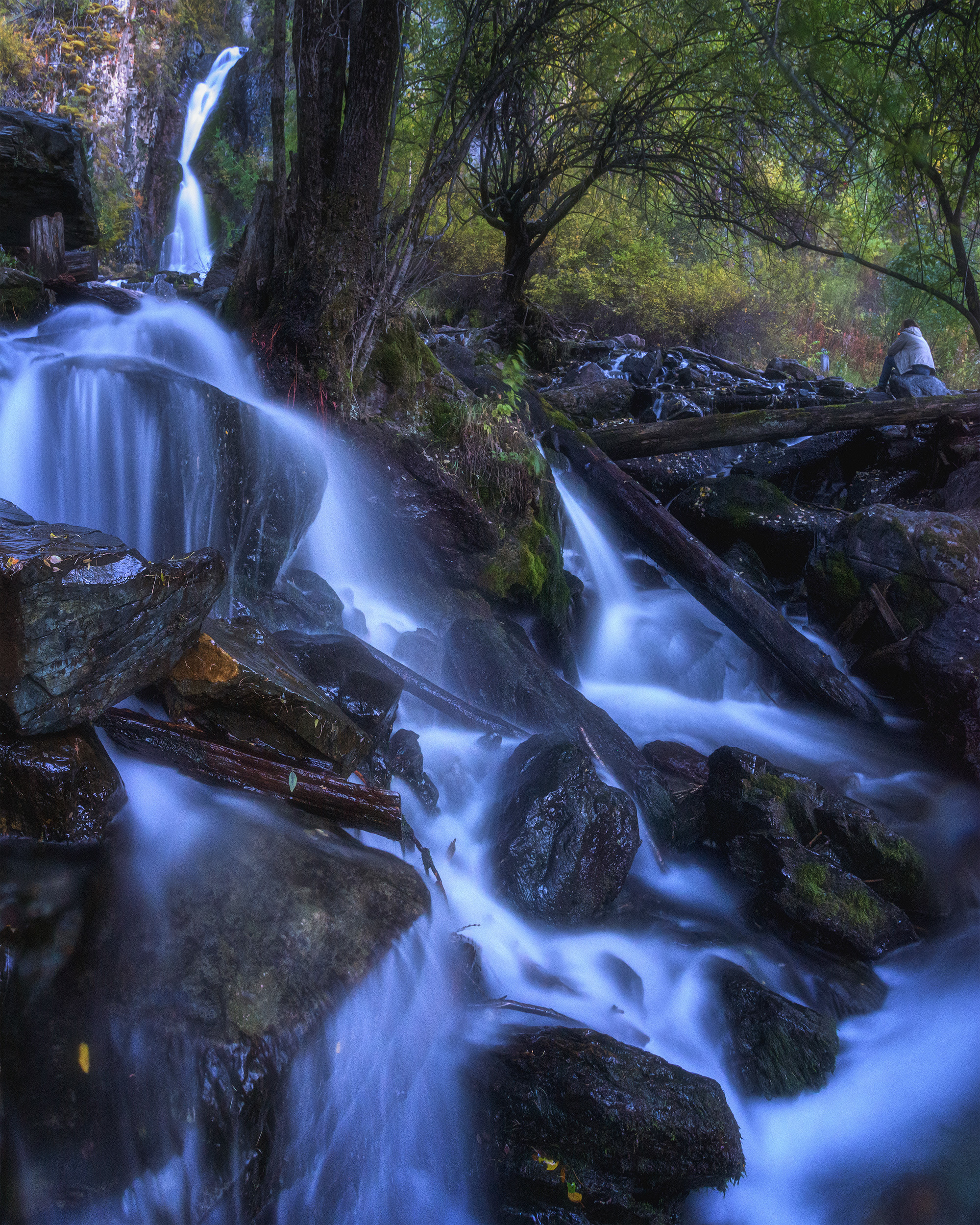 Small Ular waterfall - My, Mountain Altai, Nature, beauty of nature, The nature of Russia, Video, The mountains, The photo, Landscape, Altai, , Tourism, Travels, Waterfall, Longpost, Altai Republic