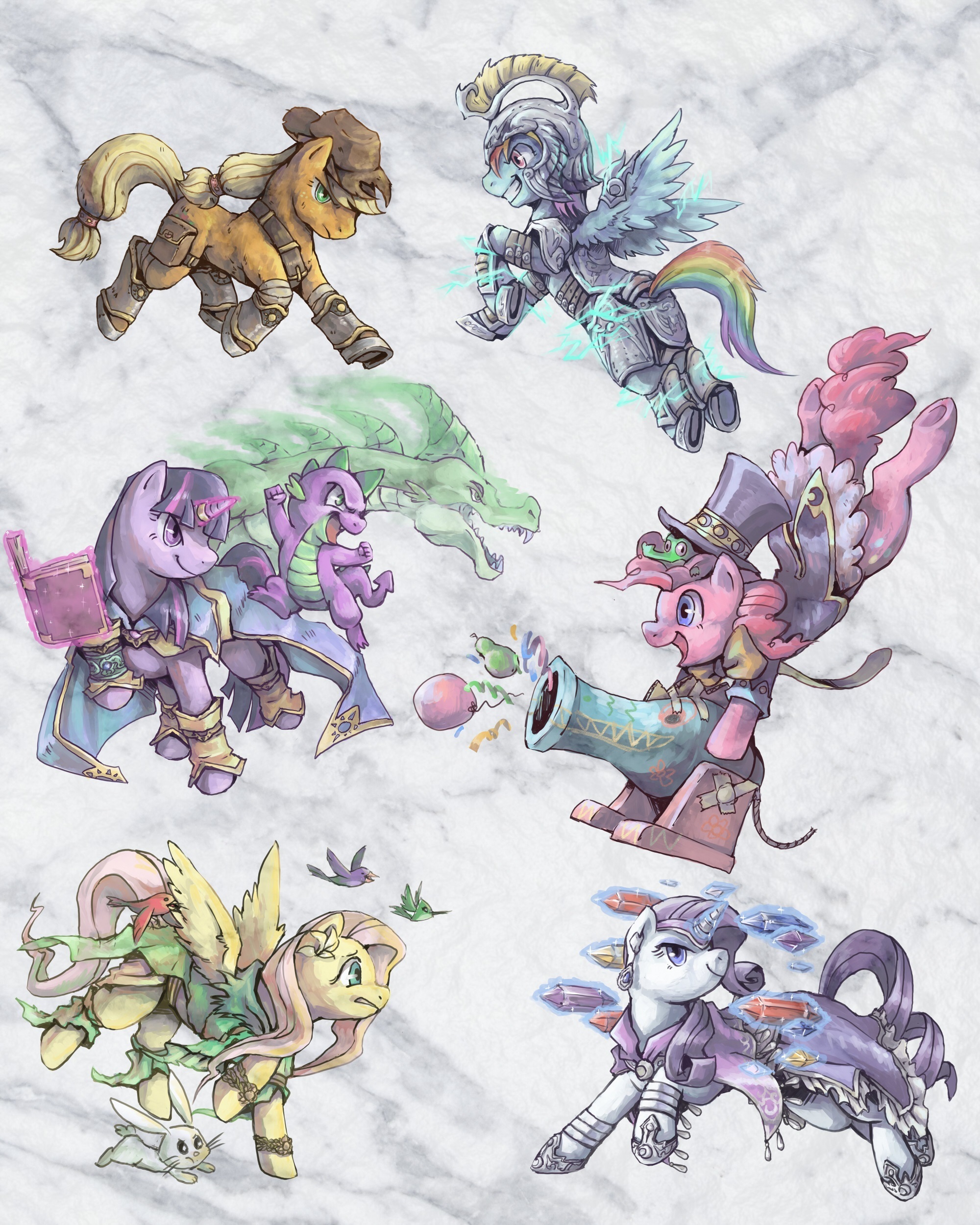 My Little RPG - My little pony, Art, Mane 6, Audrarius