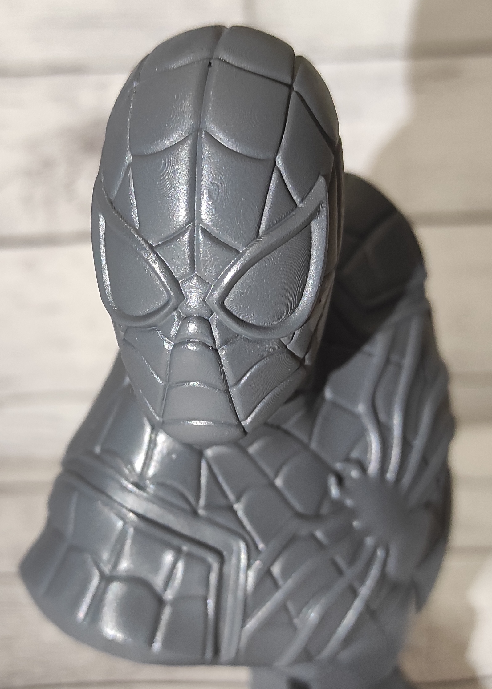 Bust of spider man - My, 3D печать, 3D printer, Anycubic, Photon, Spiderman, Longpost