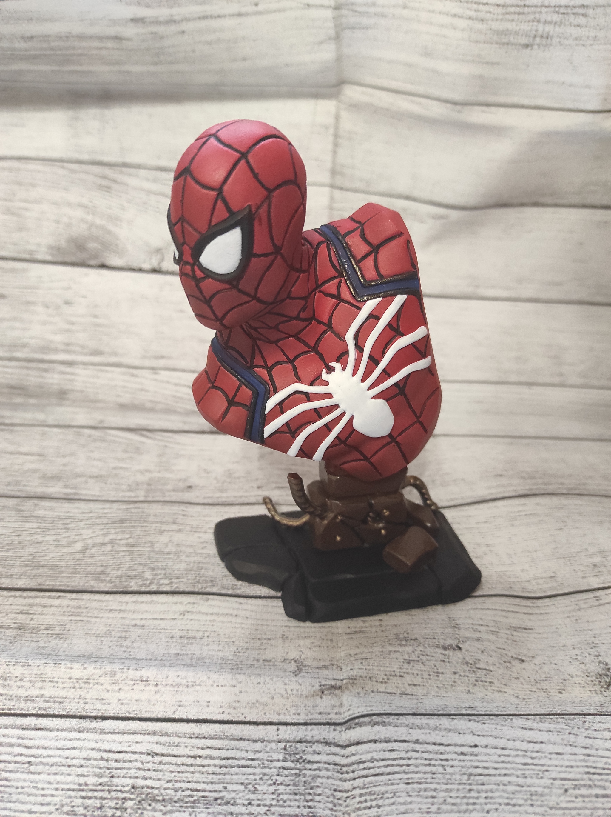 Bust of spider man - My, 3D печать, 3D printer, Anycubic, Photon, Spiderman, Longpost