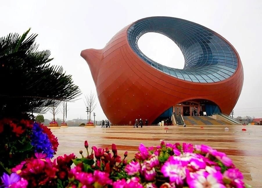 The tallest kettle in the world - Architecture, China, Kettle, Exhibition, Building, Longpost