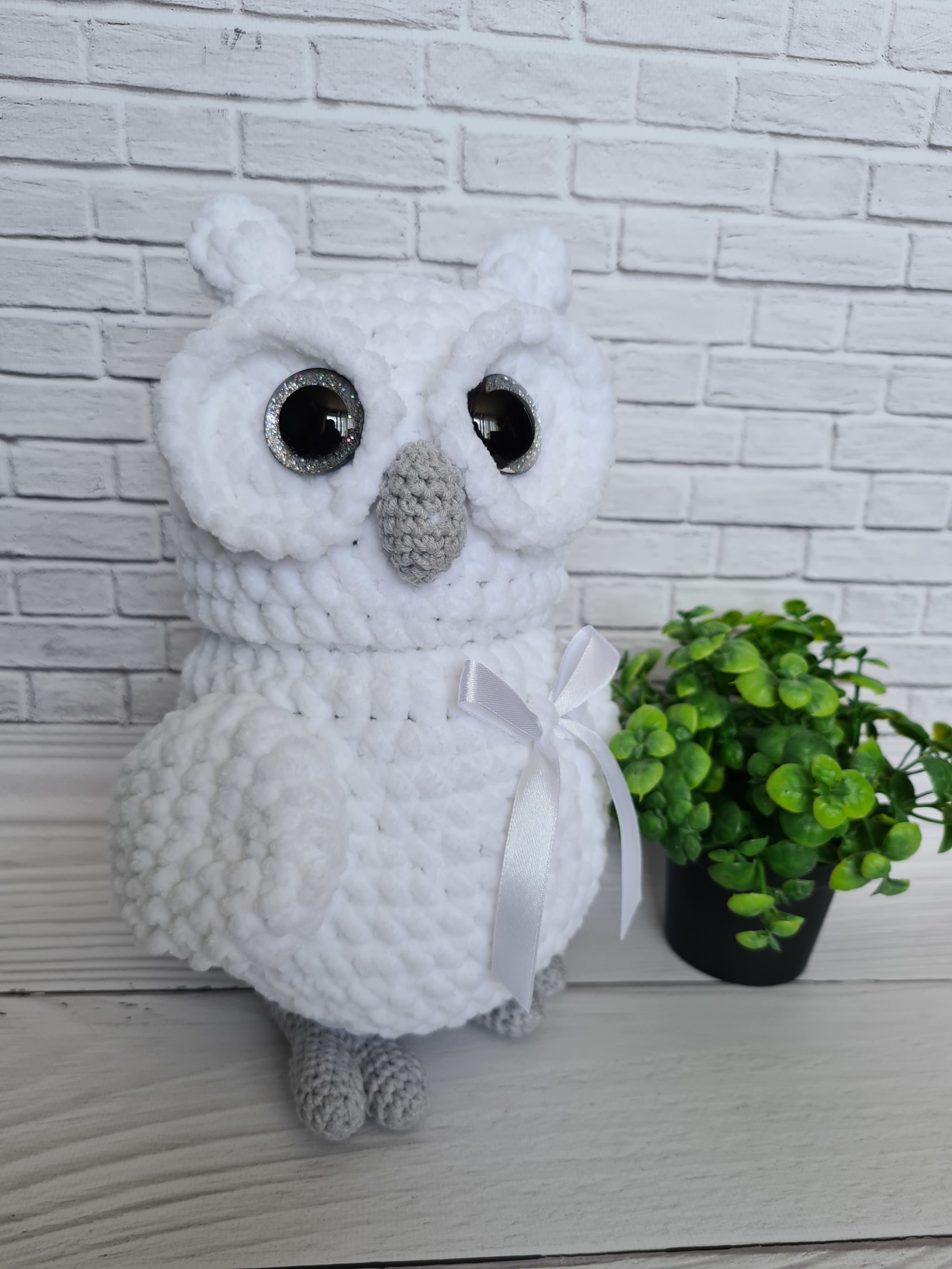 Owl - My, Crochet, Knitted toys, Longpost