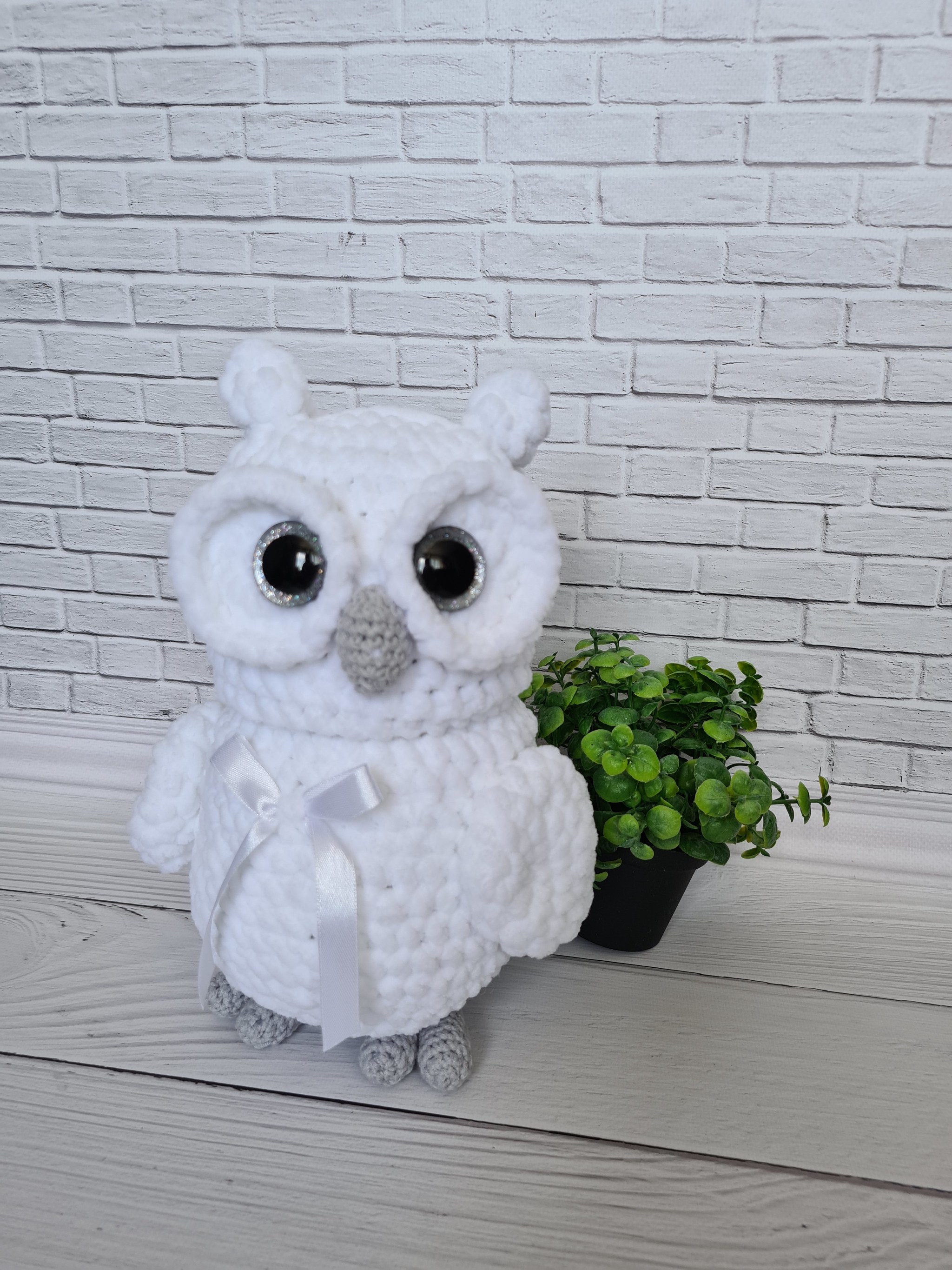 Owl - My, Crochet, Knitted toys, Longpost