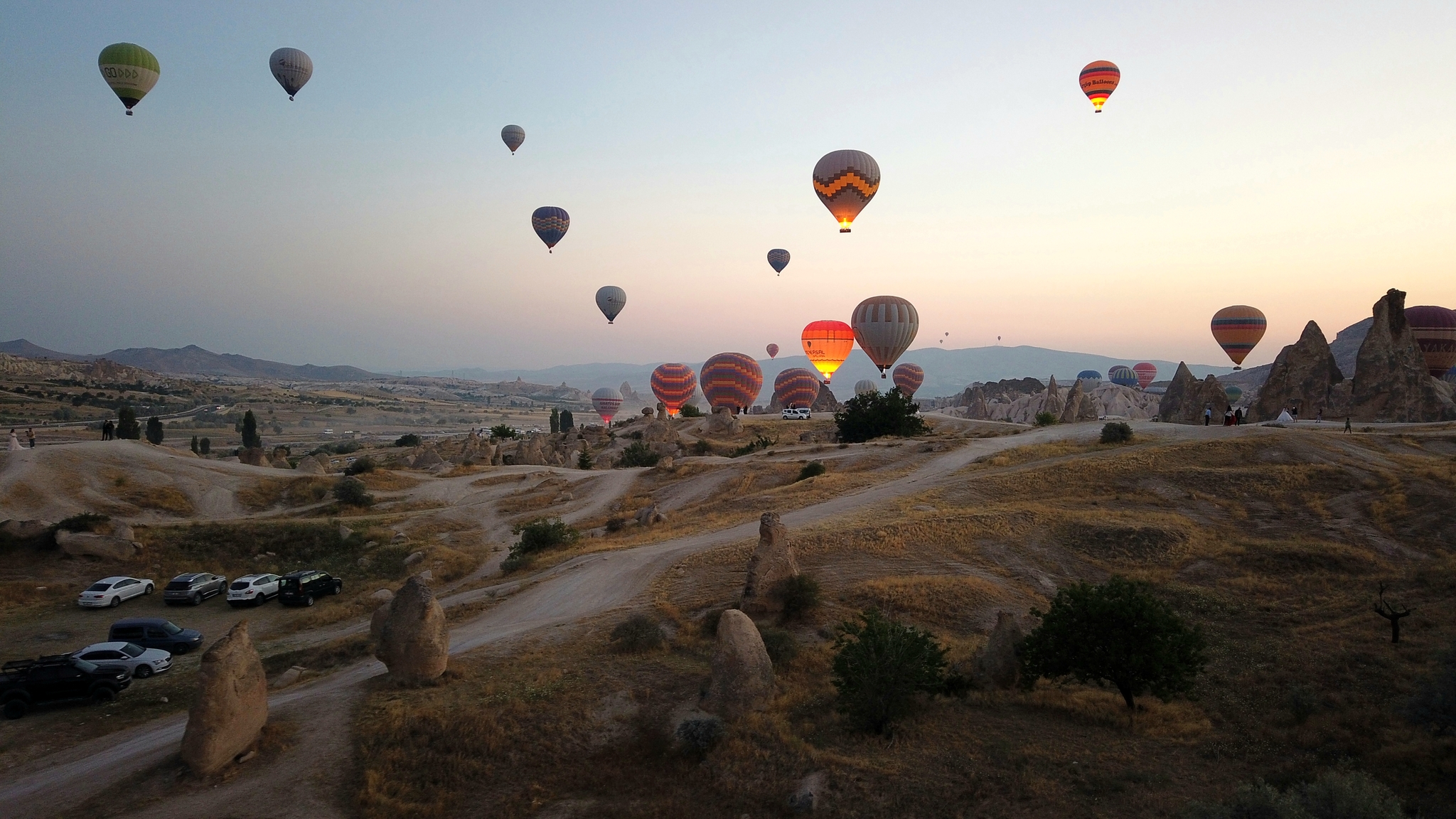 Flight over Cappadocia - My, Balloon, Flight, Cappadocia, Mobile photography, beauty, Sky, dawn, Turkey, Longpost