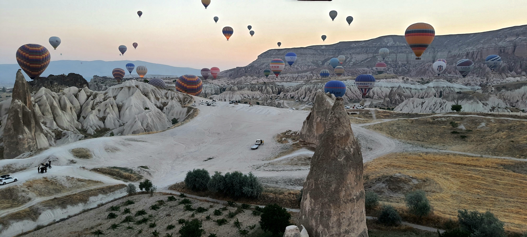 Flight over Cappadocia - My, Balloon, Flight, Cappadocia, Mobile photography, beauty, Sky, dawn, Turkey, Longpost