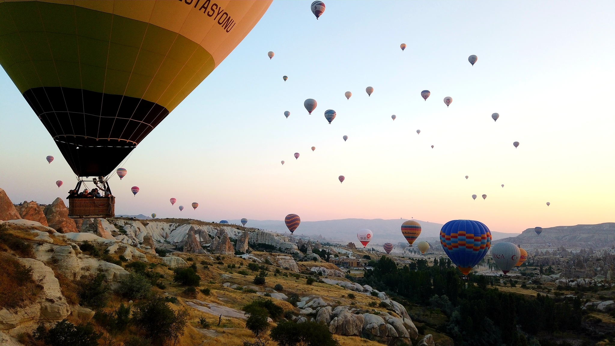 Flight over Cappadocia - My, Balloon, Flight, Cappadocia, Mobile photography, beauty, Sky, dawn, Turkey, Longpost