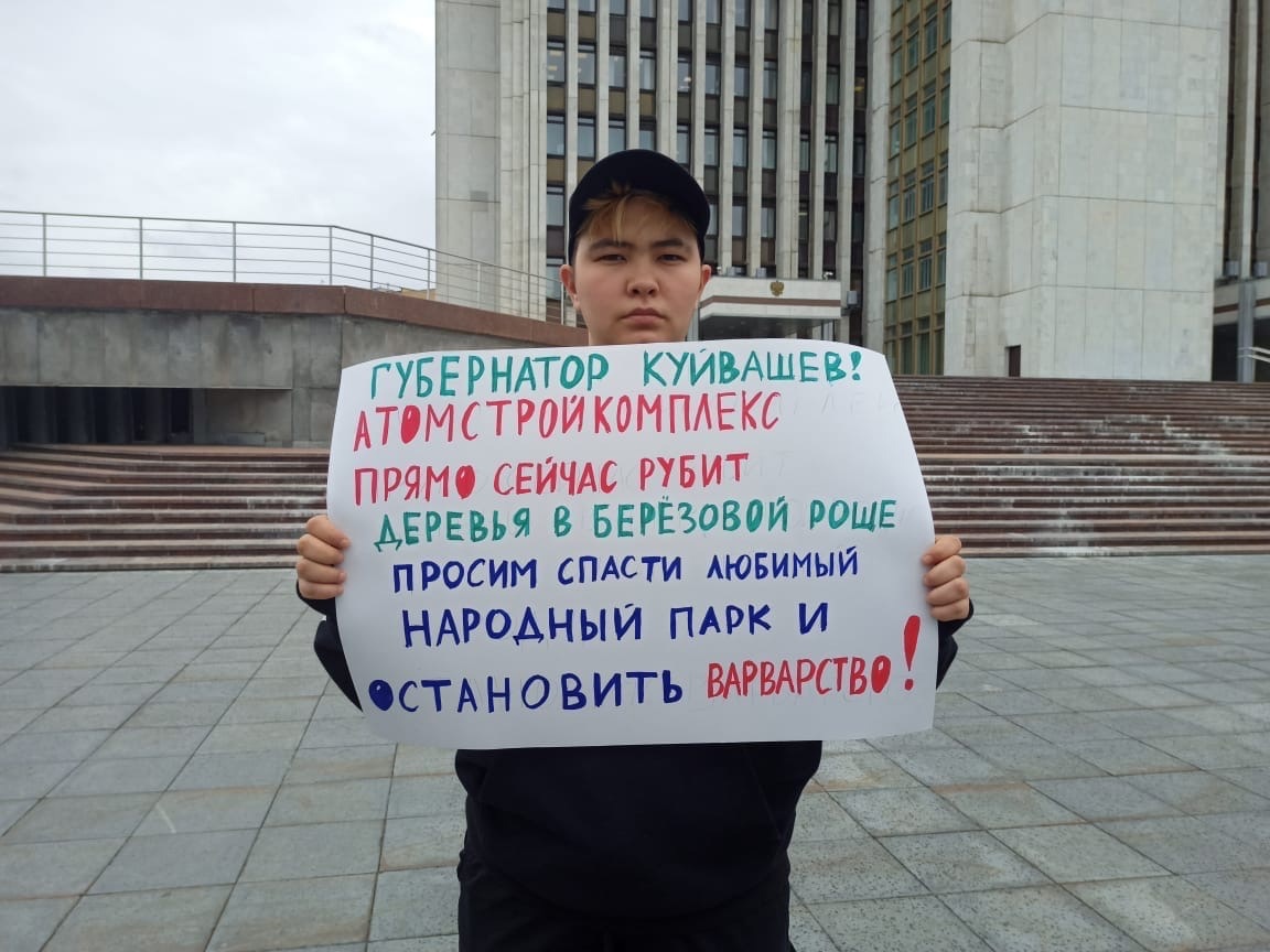 Residents of Yekaterinburg went on pickets demanding to stop the illegal logging of Birch Grove! - Ecology, Nature, , Yekaterinburg, Longpost, Negative, Birch