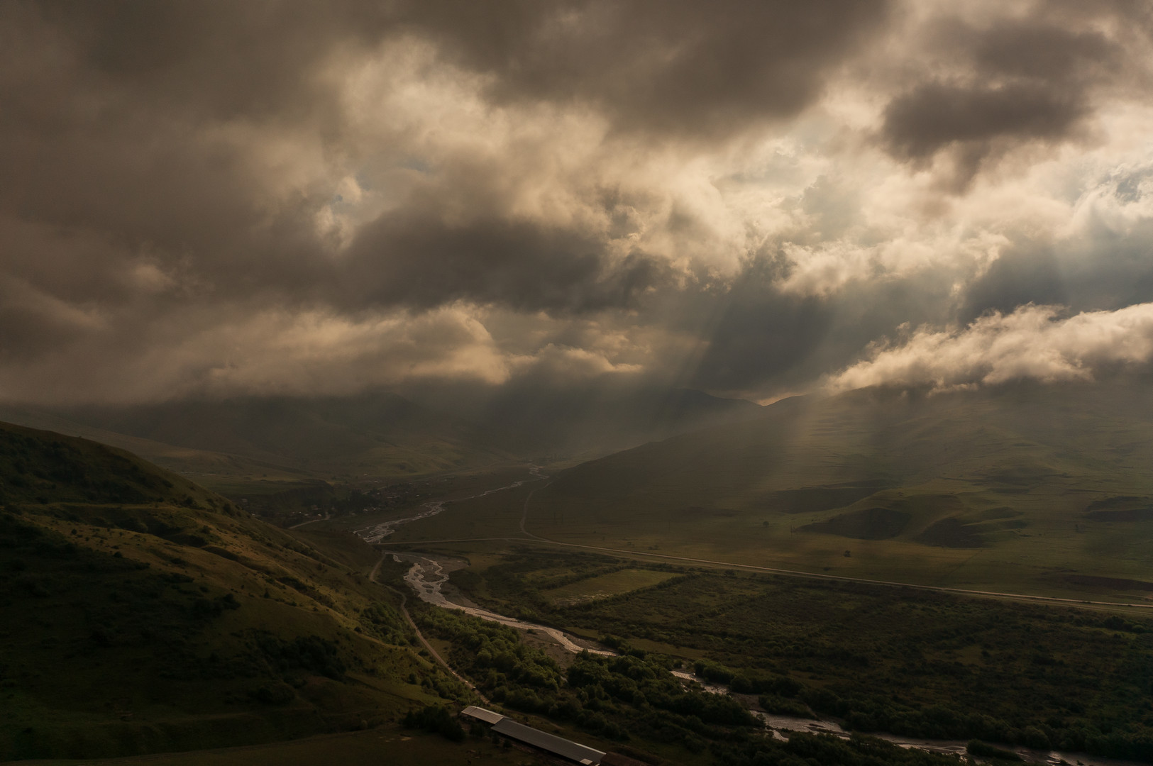 Nothing unusual) - My, North Ossetia Alania, Dargavs, Stable, Sunset, The mountains, Longpost, Landscape, The photo