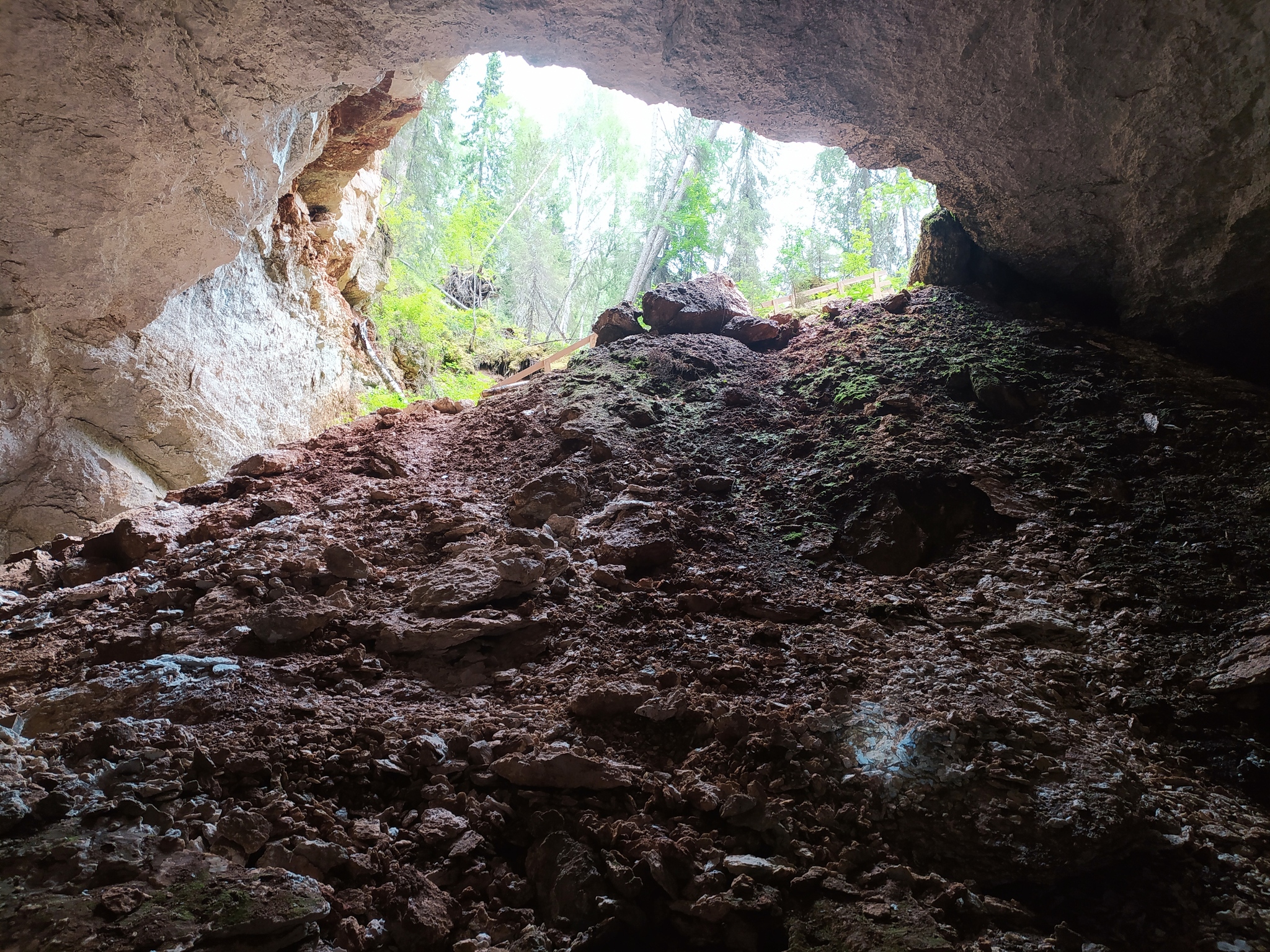 Waterfall Holy spring and karst cave in Golubino - My, Pinega, Arkhangelsk region, Caves, Waterfall, Nature, Travels, North, Holy spring, Longpost