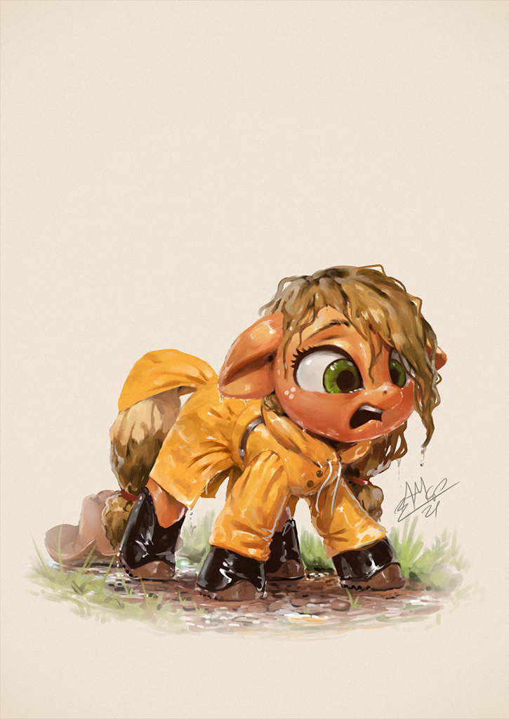 little puddle - My little pony, Applejack, Assasinmonkey