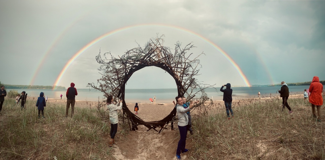 Rainbow on Ladoga - The photo, The nature of Russia, Ladoga, Rainbow