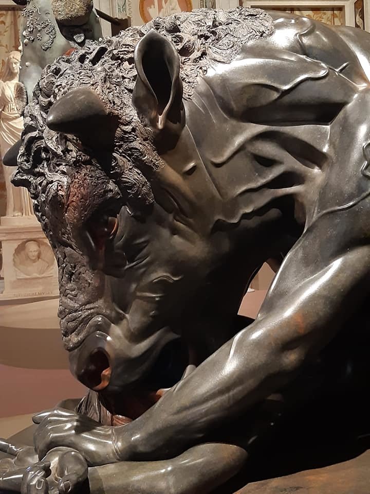 Damien Hirst Minotaur, Borghese Gallery, Rome - NSFW, Minotaur, Sculpture, Rome, Italy, Longpost, Art, Modern Art