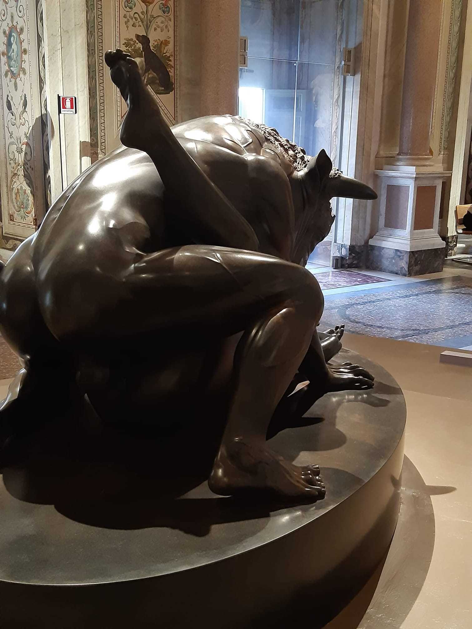 Damien Hirst Minotaur, Borghese Gallery, Rome - NSFW, Minotaur, Sculpture, Rome, Italy, Longpost, Art, Modern Art