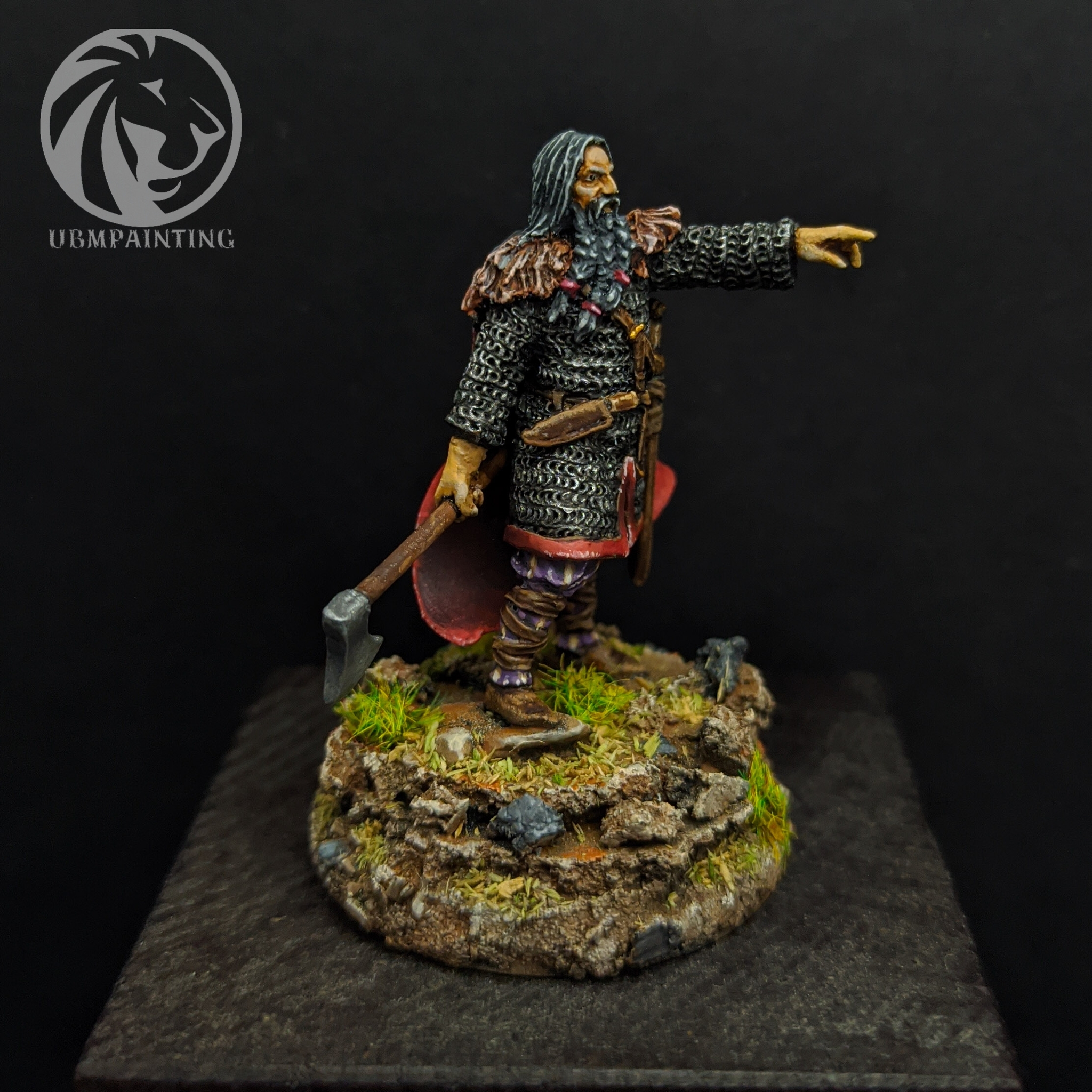 Jarl 28mm resin - My, Викинги, Rus, Board games, Desktop wargame, Painting miniatures, Miniature, Modeling, Stand modeling, Longpost