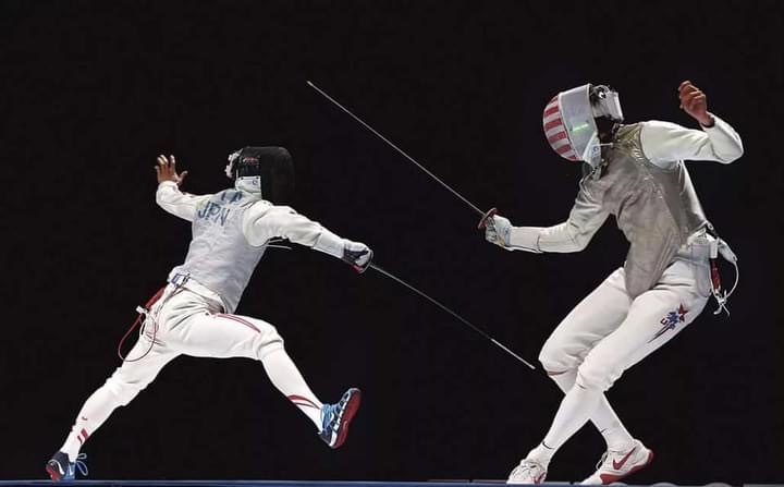 Eva is an amazing sport, as it turns out - Sport, Fencing, The photo, Longpost, Olympiad