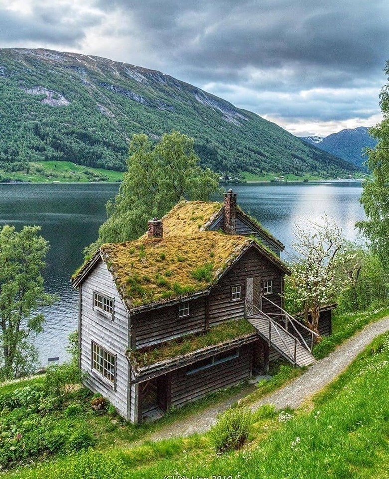 Домик в Норвегии - Норвегия, Дом, Фотография, Природа