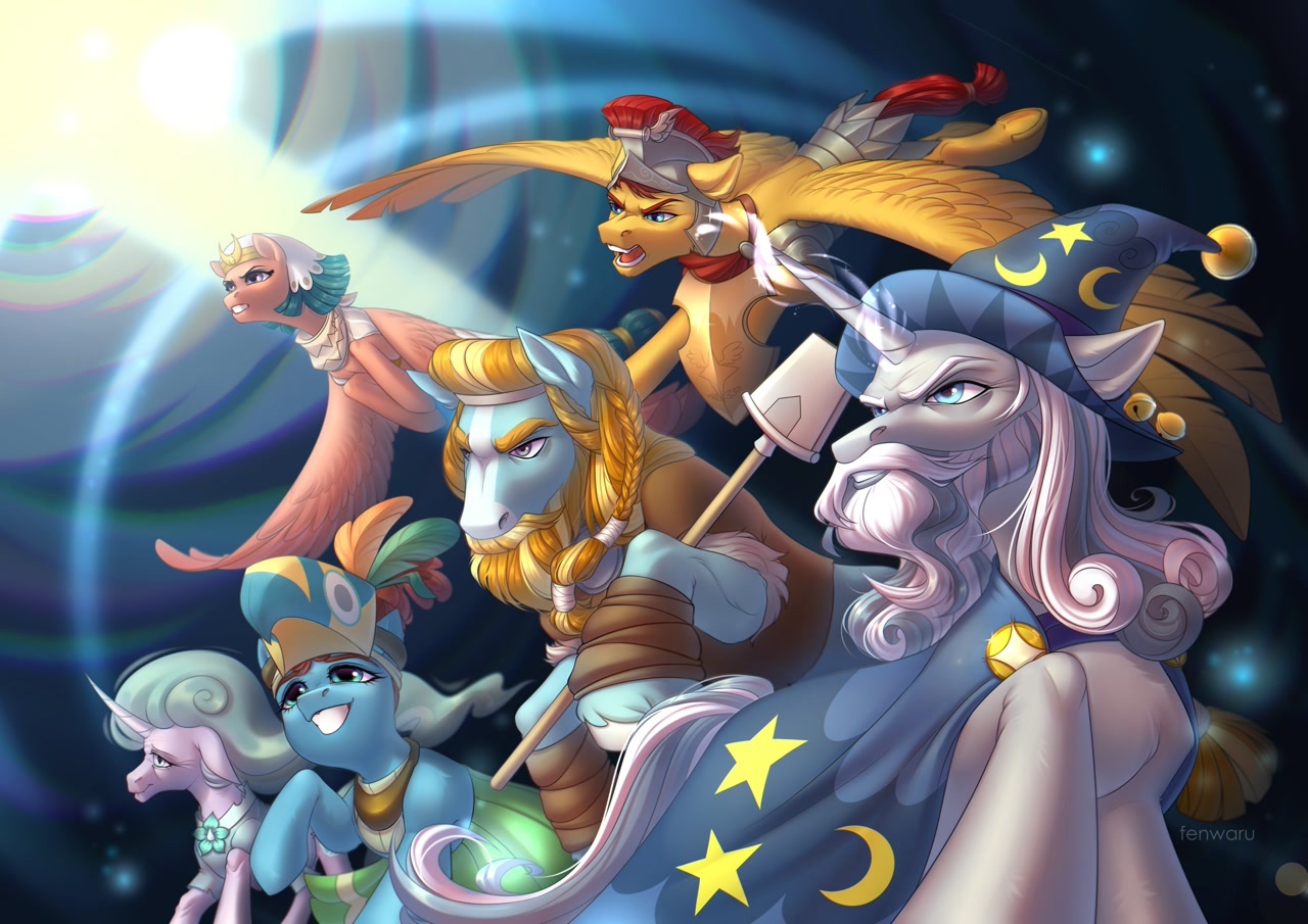 Столпы Эквестрии - My Little Pony, Rockhoof, Flash Magnus, Somnambula, Mistmane, Meadowbrook, Starswirl, Fenwaru