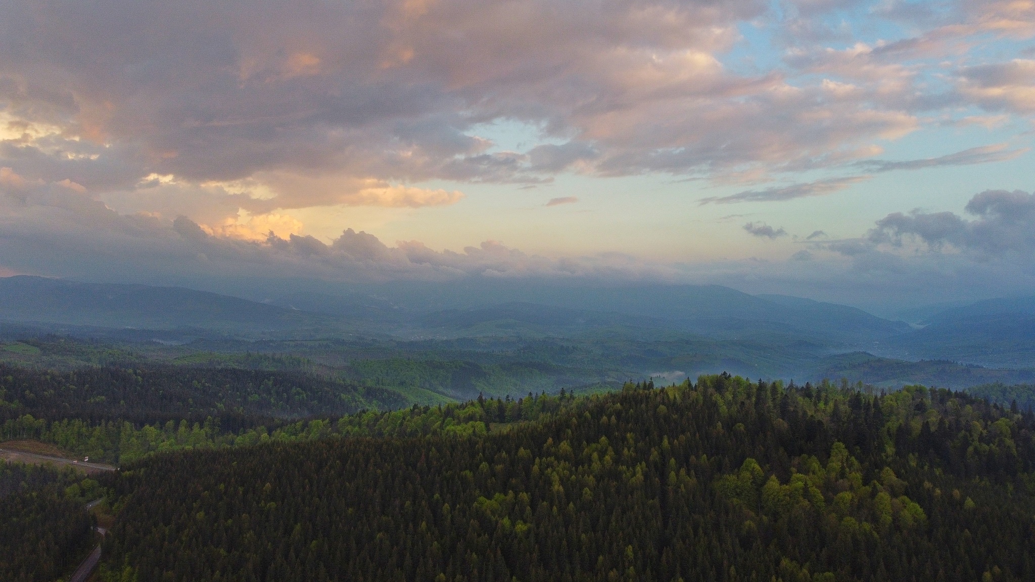 Carpathian landscapes - My, DJI Mavic, Carpathians, Bukovel, Longpost