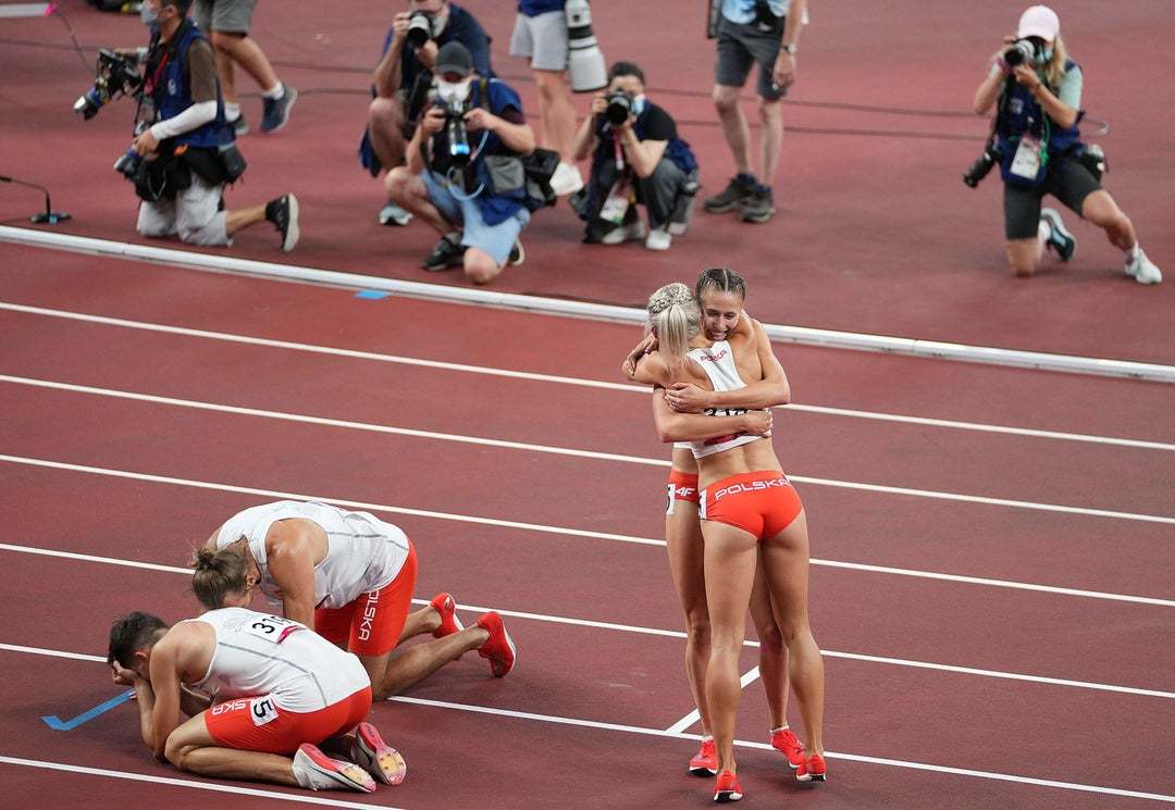 Joy of victory - Girls, Athletes, Longpost, Olympiad 2020, The photo, Poland