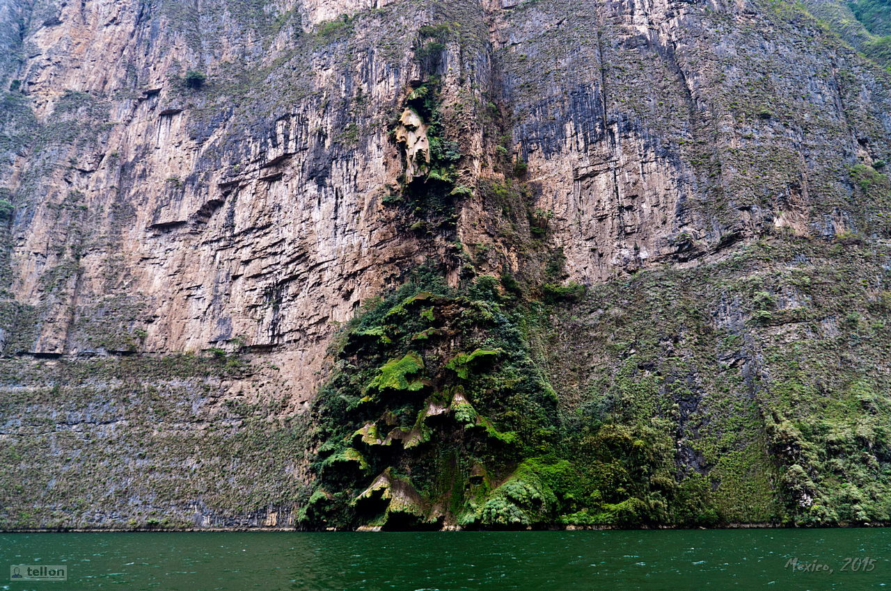 Sumidero - My, Mexico, Canyon, River, The rocks, Waterfall, Travels, Tourism, Pelican, , beauty, Longpost