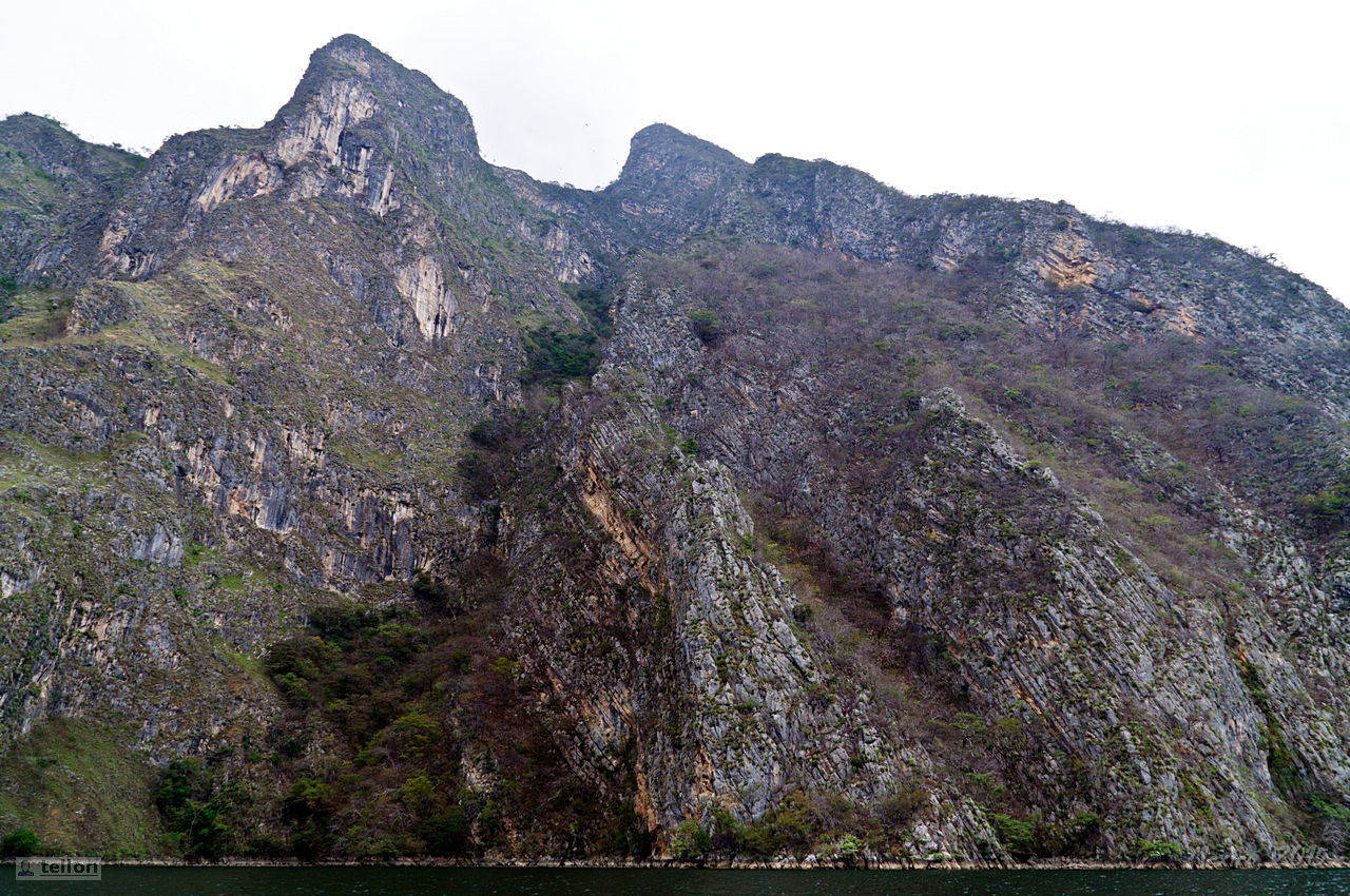 Sumidero - My, Mexico, Canyon, River, The rocks, Waterfall, Travels, Tourism, Pelican, , beauty, Longpost