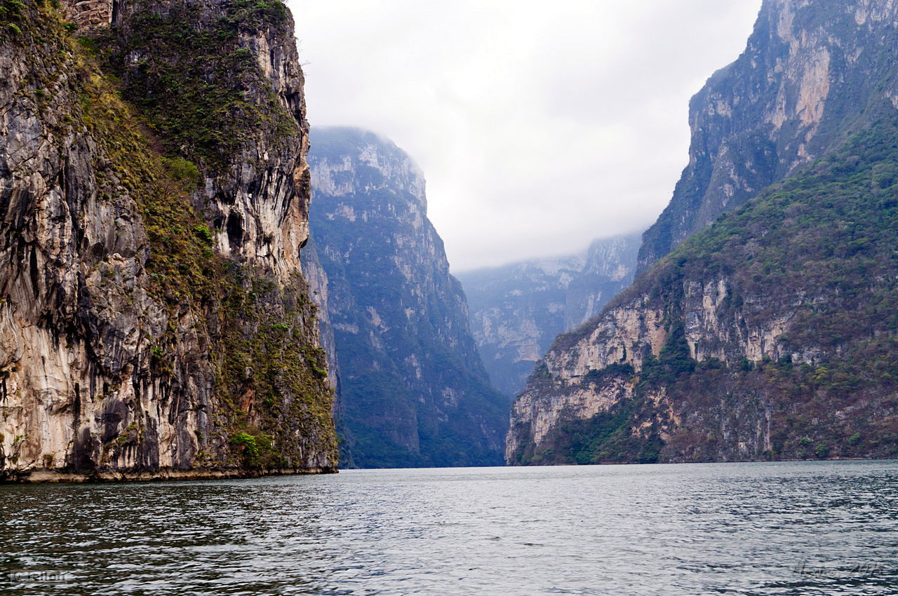 Sumidero - My, Mexico, Canyon, River, The rocks, Waterfall, Travels, Tourism, Pelican, , beauty, Longpost