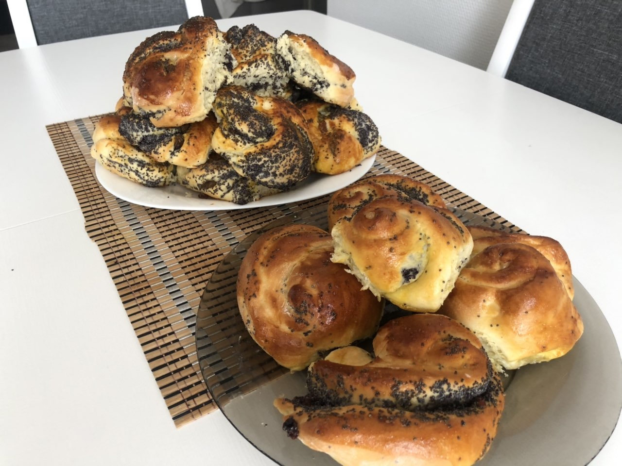 My sweet buns with poppy seeds - My, Recipe, Buns, Pone, Video, Longpost, Cooking