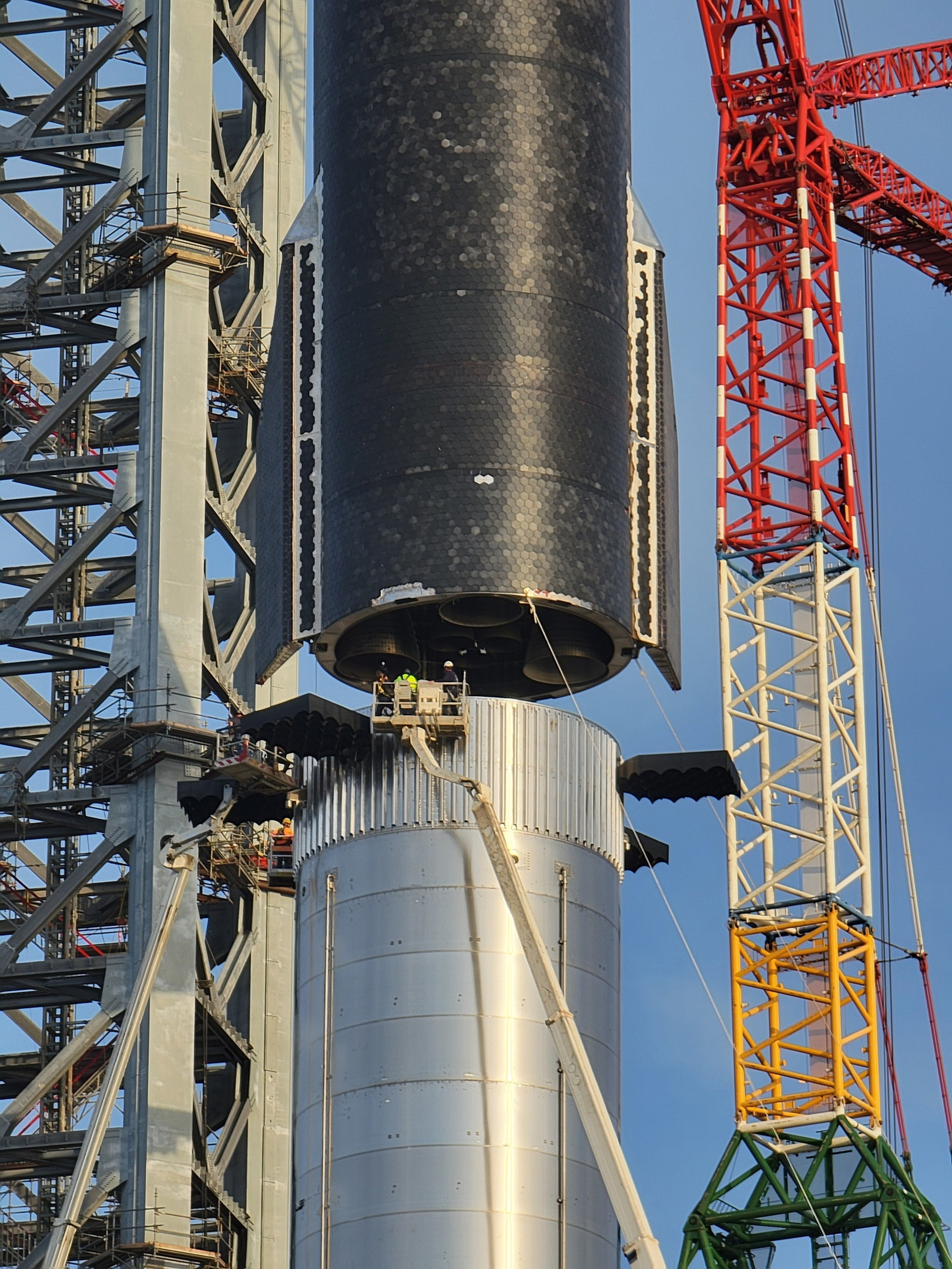 SpaceX made the first test docking of SuperHeavy and Starship - we have the largest rocket in history - Spacex, Technologies, Booster Rocket, Cosmonautics, Space, Elon Musk, Engineering, Spaceship, , Starship, USA, Boca Chica, Longpost