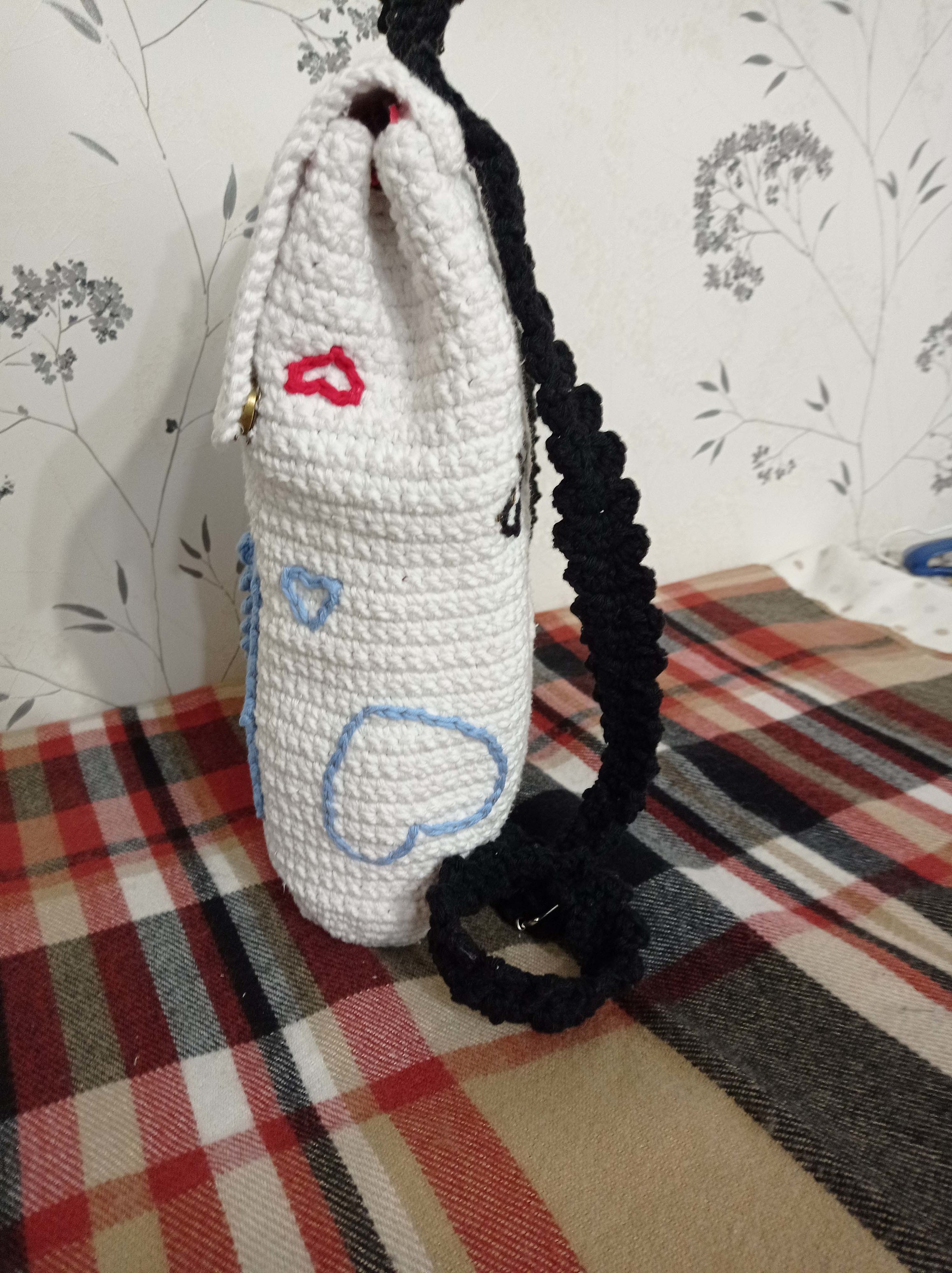 new backpack) - My, Crochet, Backpack, Needlework without process, Longpost