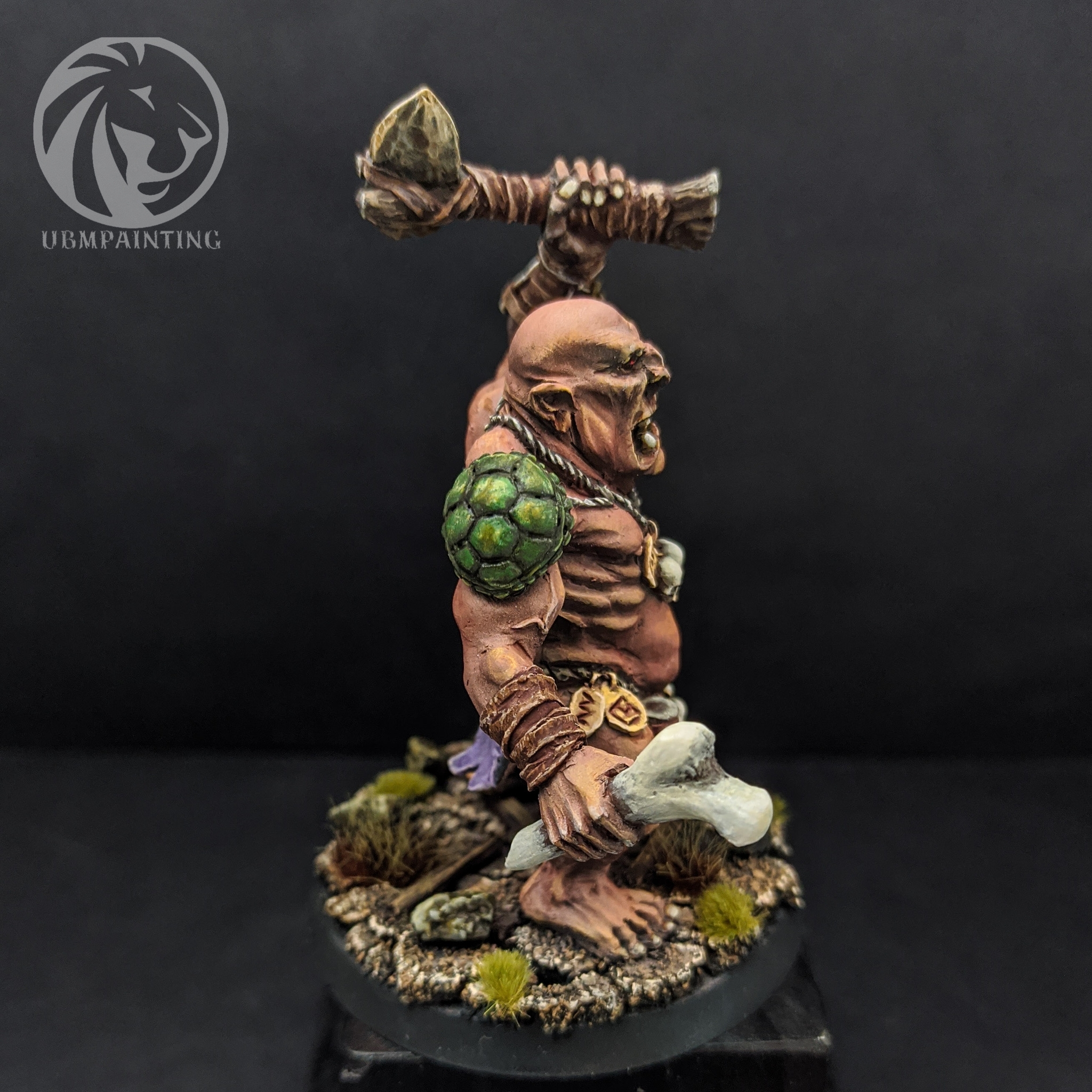 Troll 54mm resin - My, Painting miniatures, Miniature, Board games, Desktop wargame, Collecting, Collectible figurines, Modeling, Stand modeling, , Troll, Longpost