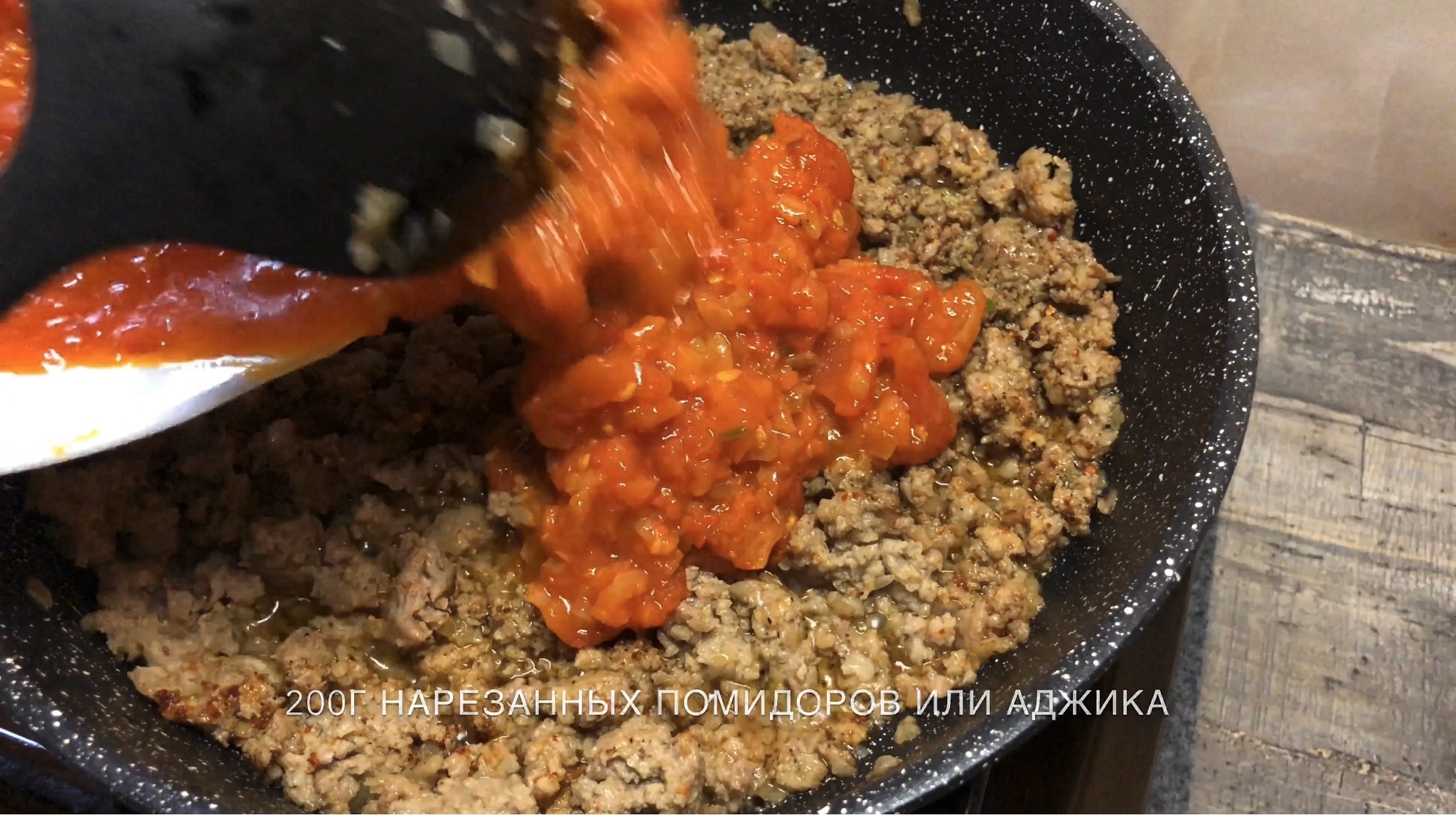 Minced meat and potato dish - My, Culinary minced meat, Potato, Food, Cooking, Preparation, Video, Longpost