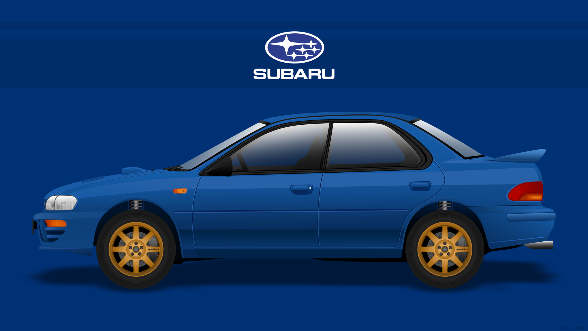 Subaru Impreza. Векторная Графика | Пикабу