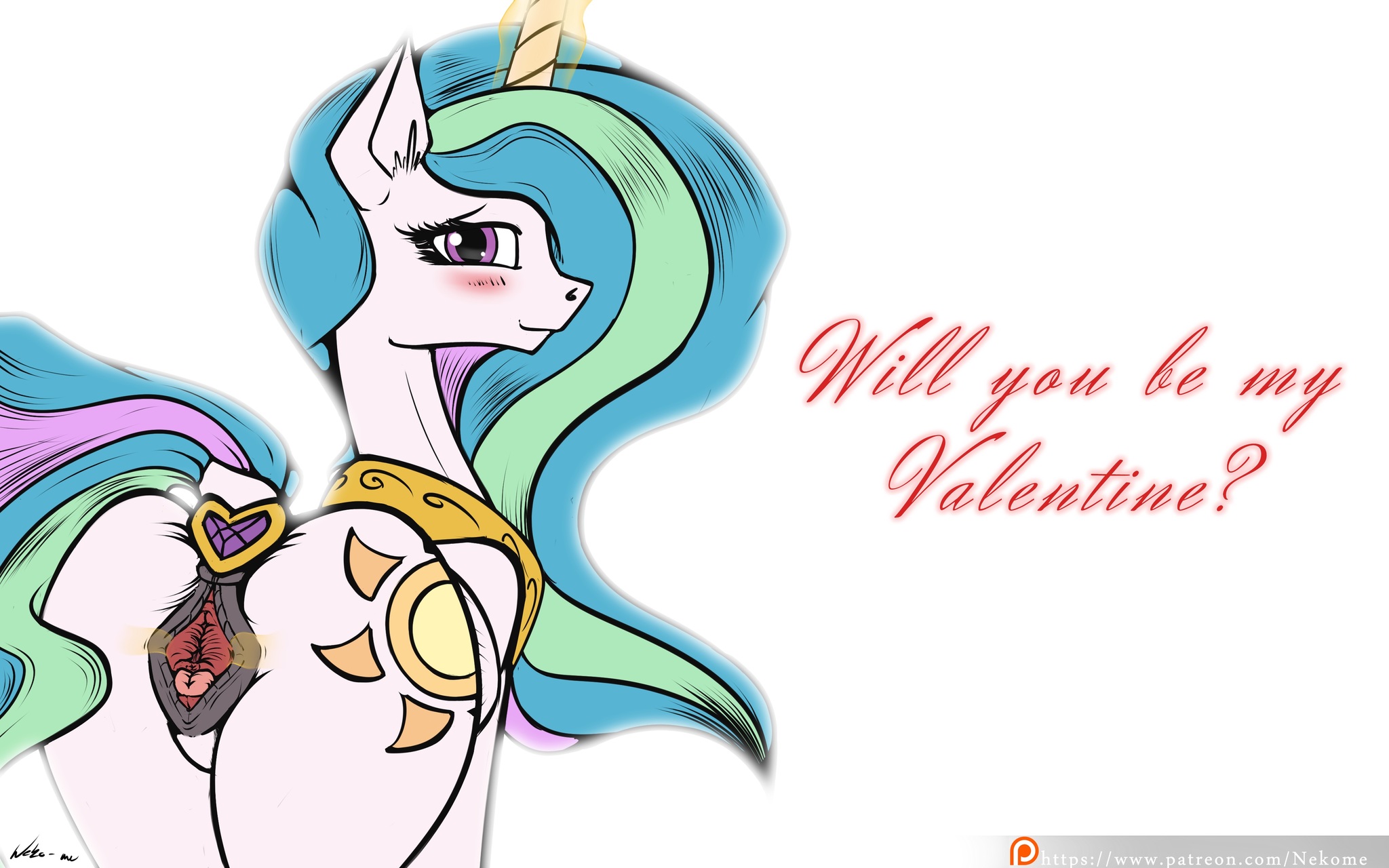 Royal Valentines - NSFW, My little pony, MLP Explicit, MLP anatomically correct, Princess luna, Princess celestia, Butt plug, Neko-Me