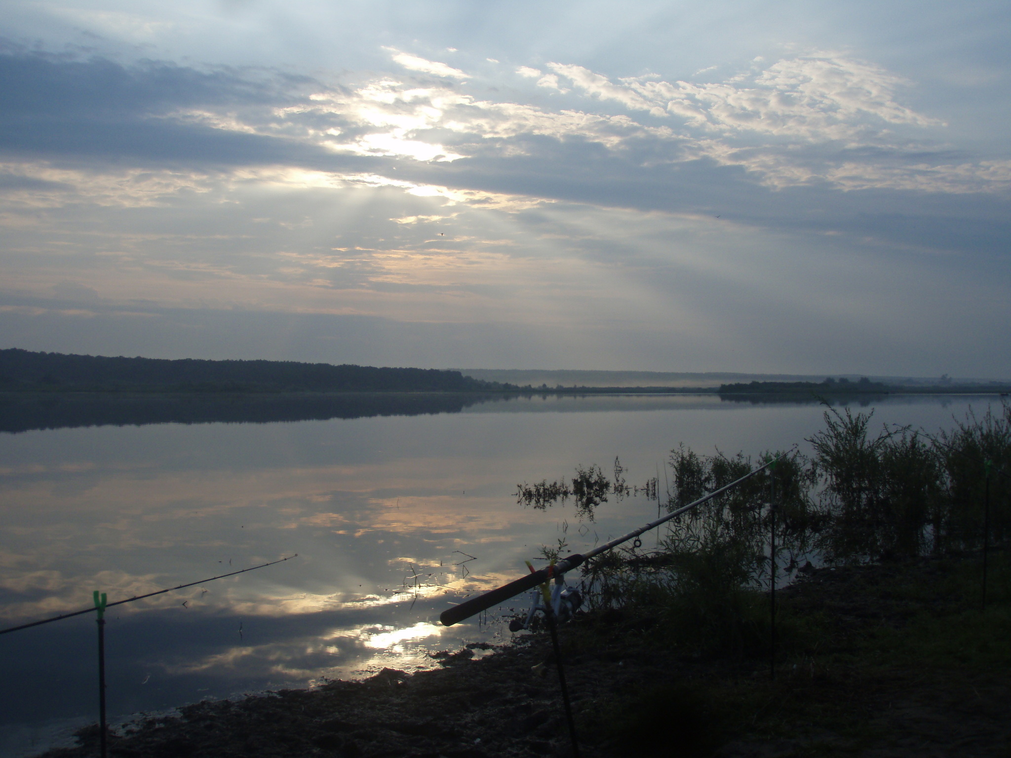 Before the storm - My, The photo, Fishing, Lake, Nature, Feeder