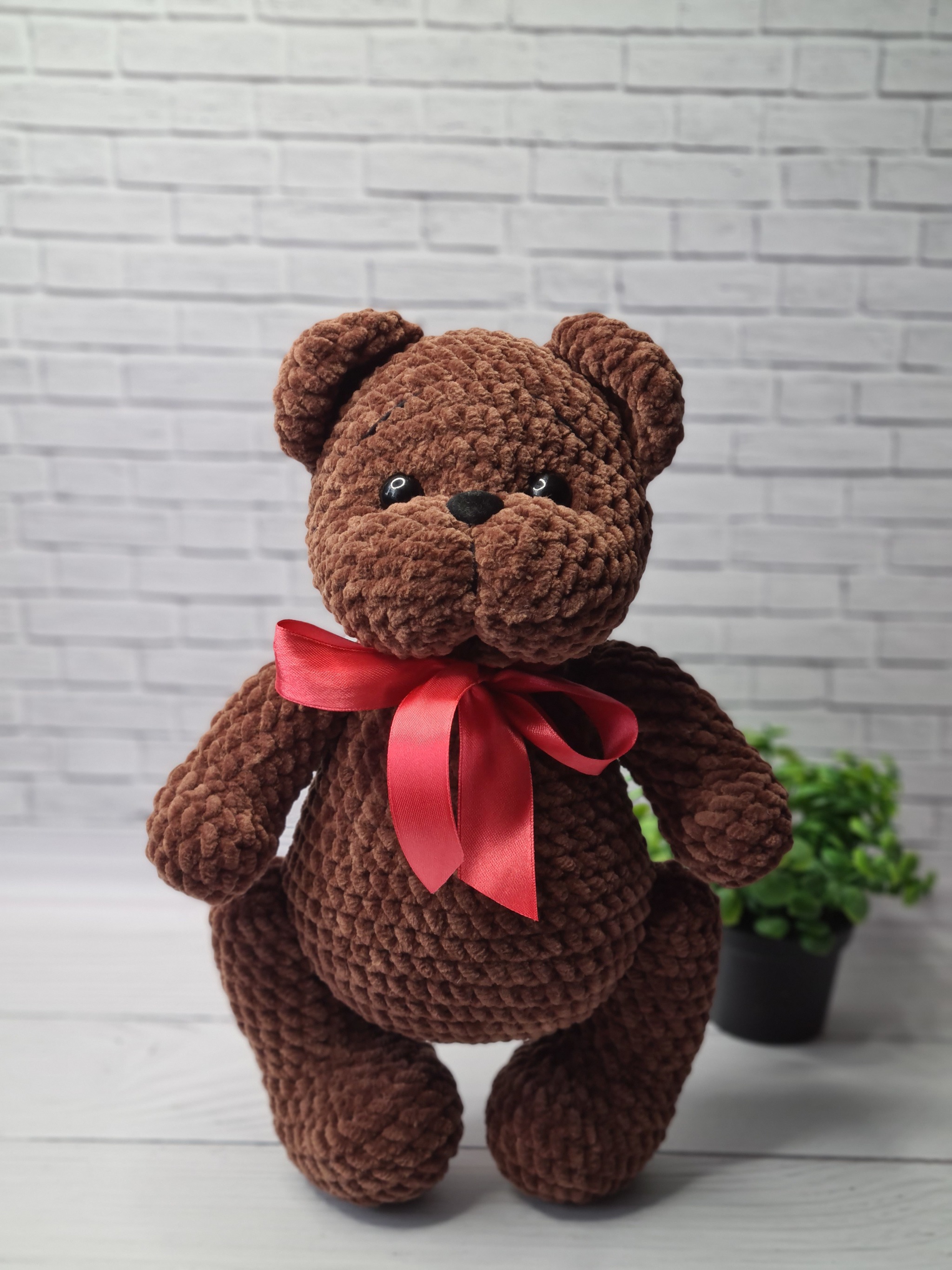 bear - My, Knitting, Crochet, Knitted toys, Longpost