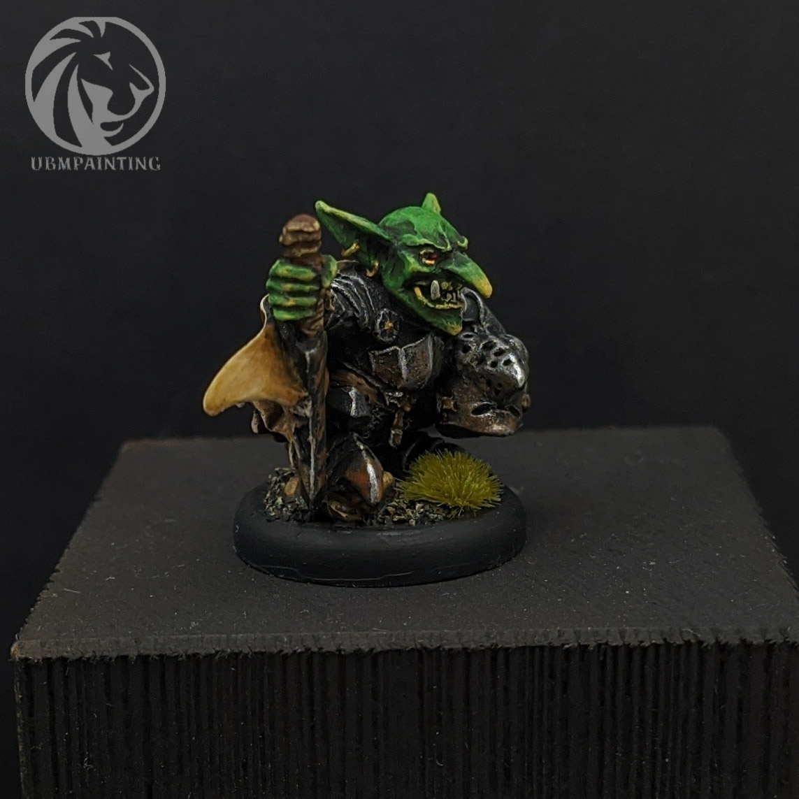 Goblin Captain 28mm resin - My, Warhammer fantasy battles, Warhammer, Warhammer: age of sigmar, Old warhammer, Painting miniatures, Miniature, Stand modeling, Modeling, , Board games, Desktop wargame, Artist, Longpost