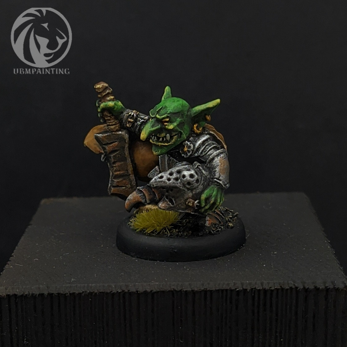 Goblin Captain 28mm resin - My, Warhammer fantasy battles, Warhammer, Warhammer: age of sigmar, Old warhammer, Painting miniatures, Miniature, Stand modeling, Modeling, , Board games, Desktop wargame, Artist, Longpost