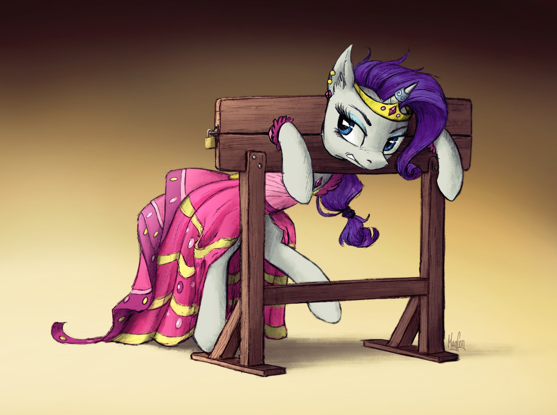 Punishment - My little pony, Rarity, Magfen