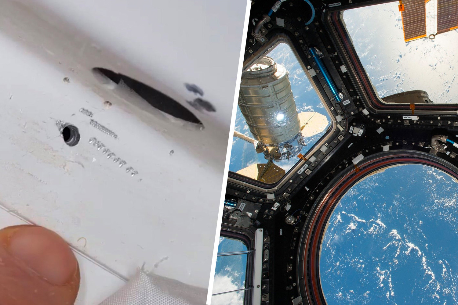 Отверстие в корабле. Отверстие в космическом корабле «Союз МС-09». Просверлила дырку в МКС. Дырка в обшивке космического корабля. Дыра на МКС.